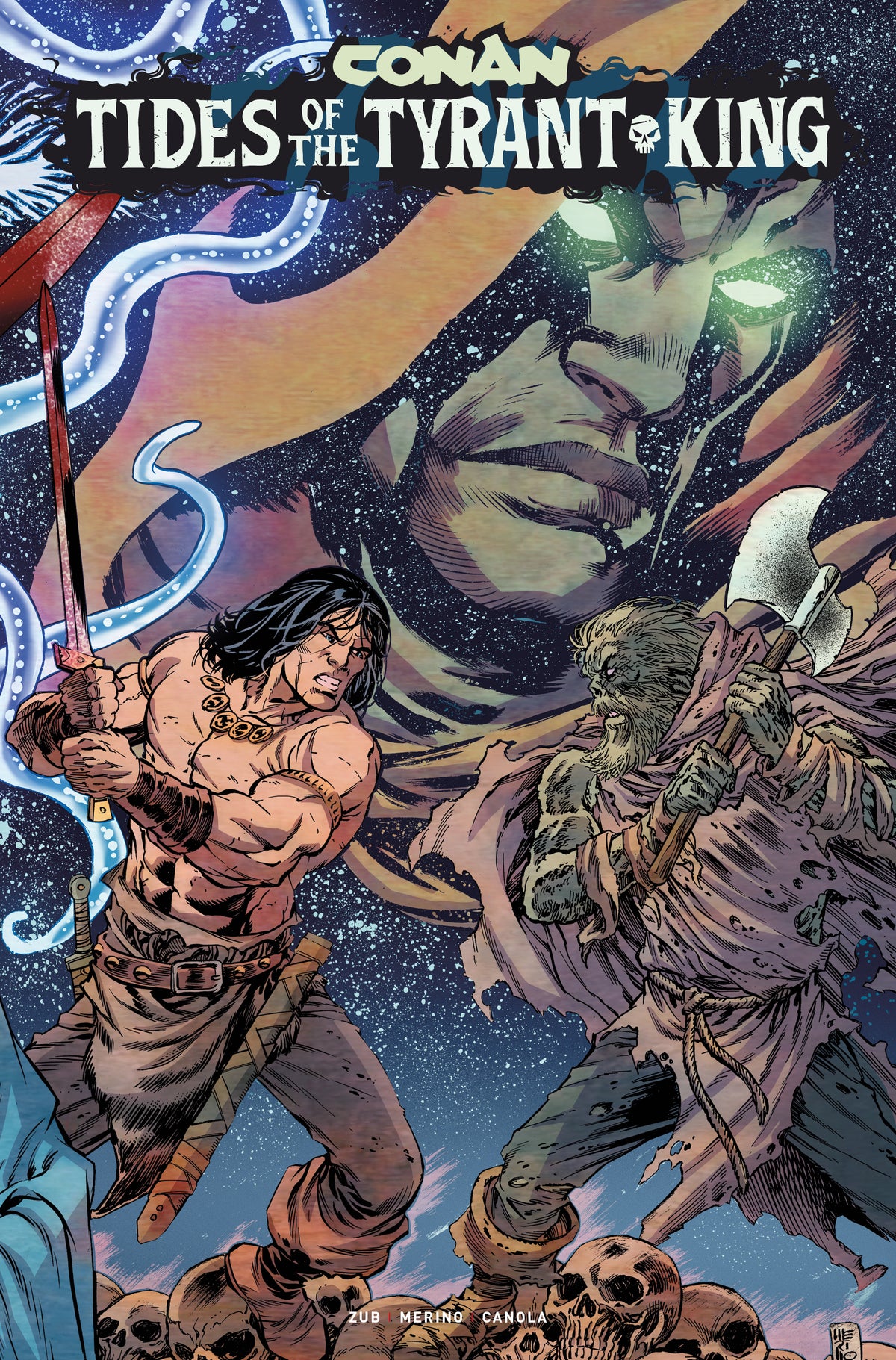 CONAN THE BARBARIAN TIDES OF THE TYRANT KING #4 (OF 4) Cover B JESUS MERINO VAR comic book cover