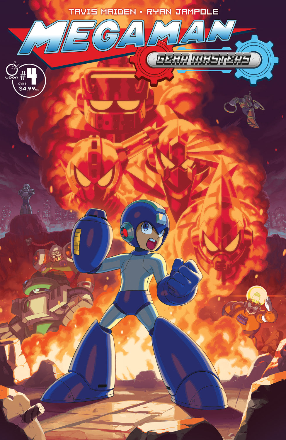 MEGA MAN GEAR MASTERS #4 (OF 5) Cover B SIMON S ANDERSON VAR comic book cover