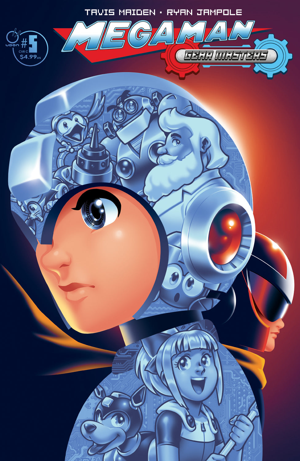 MEGA MAN GEAR MASTERS #4 (OF 5) Cover C JORGE M VELEZ VAR comic book cover