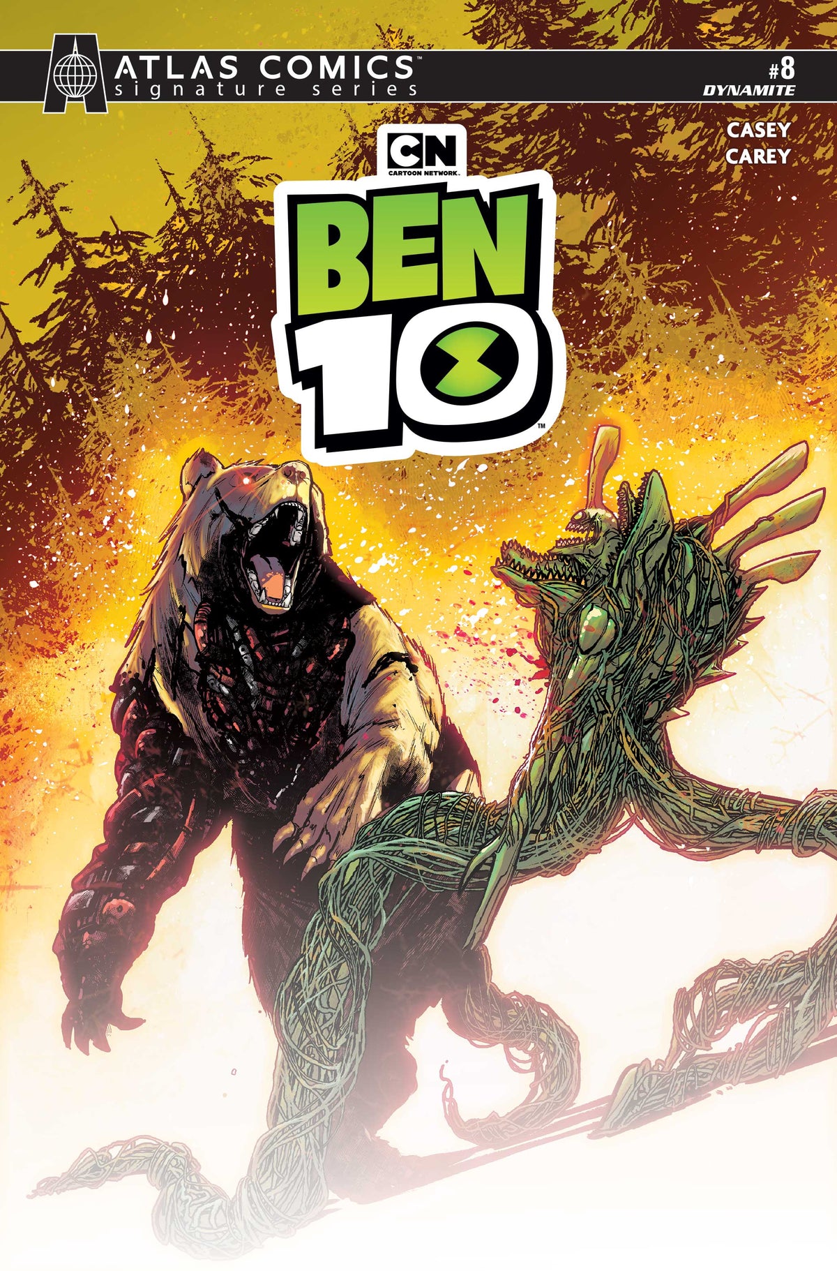 BEN 10 #8 CVR H ROBERT CAREY ATLAS EDITION SIGNED BY JOE CASEY VAR