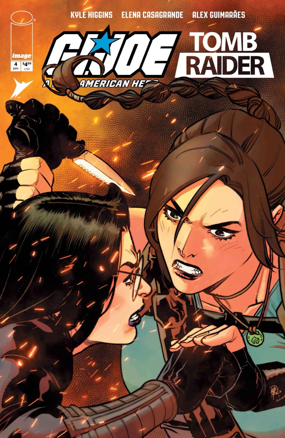 GI JOE A REAL AMERICAN HERO TOMB RAIDER #4 (OF 5) CVR A ELENA CASAGRANDE & ALEX GUIMARAES