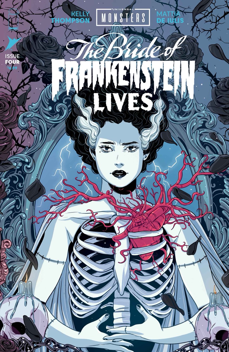 UNIVERSAL MONSTERS THE BRIDE OF FRANKENSTEIN LIVES #4 (OF 4) CVR C LUANA VECCHIO CONNECTING COVER VAR