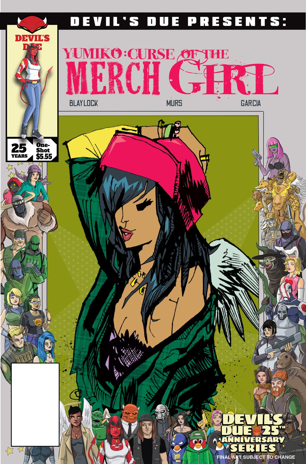 DEVILS DUE PRESENTS YUMIKO CURSE OF THE MERCH GIRL (ONE SHOT) CVR C JIM MAHFOOD JOSH BLAYLOCK HOMAGE VAR
