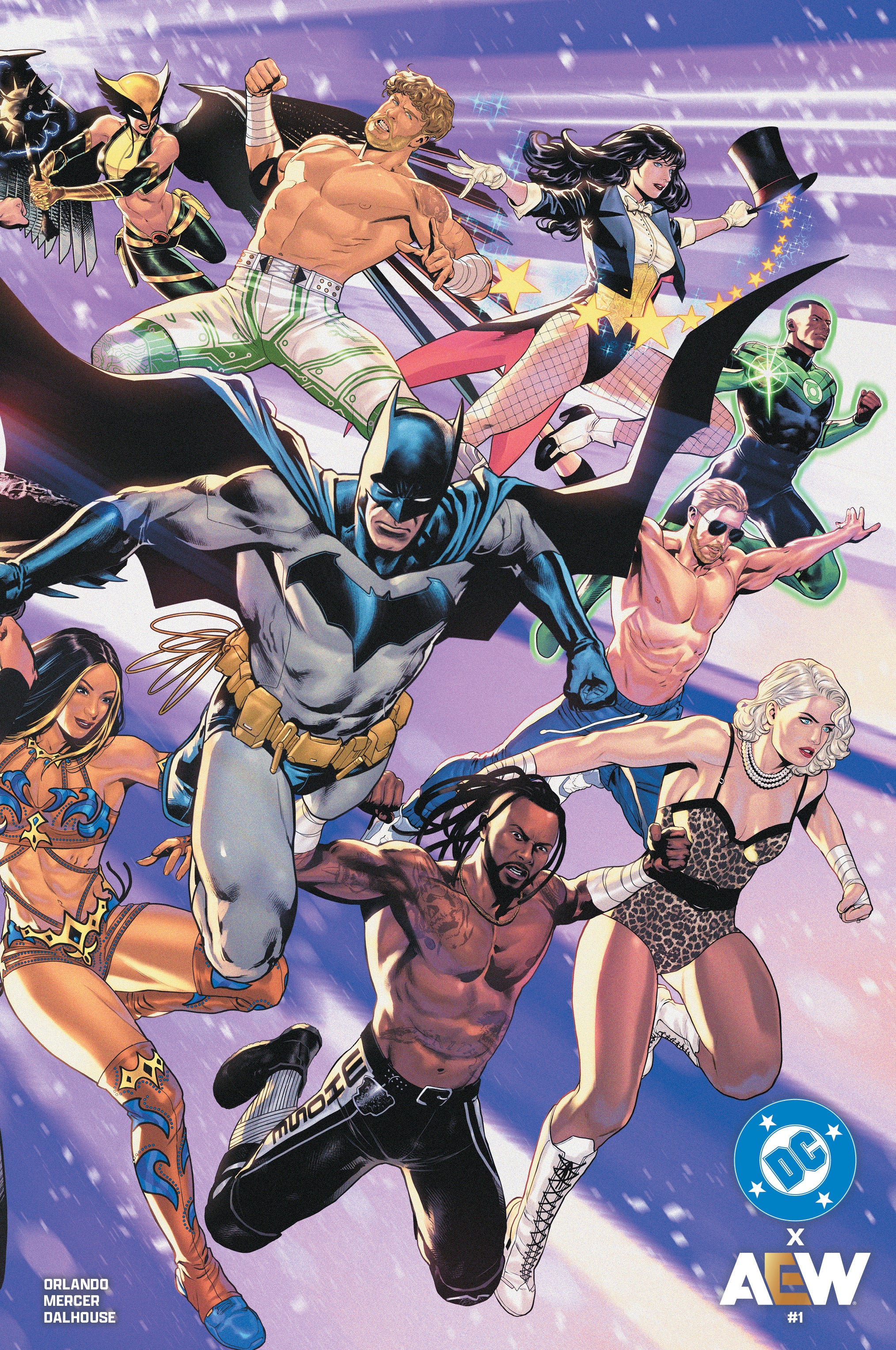 DC X AEW #1 (OF 2) CVR A LUCAS MEYER WRAPAROUND