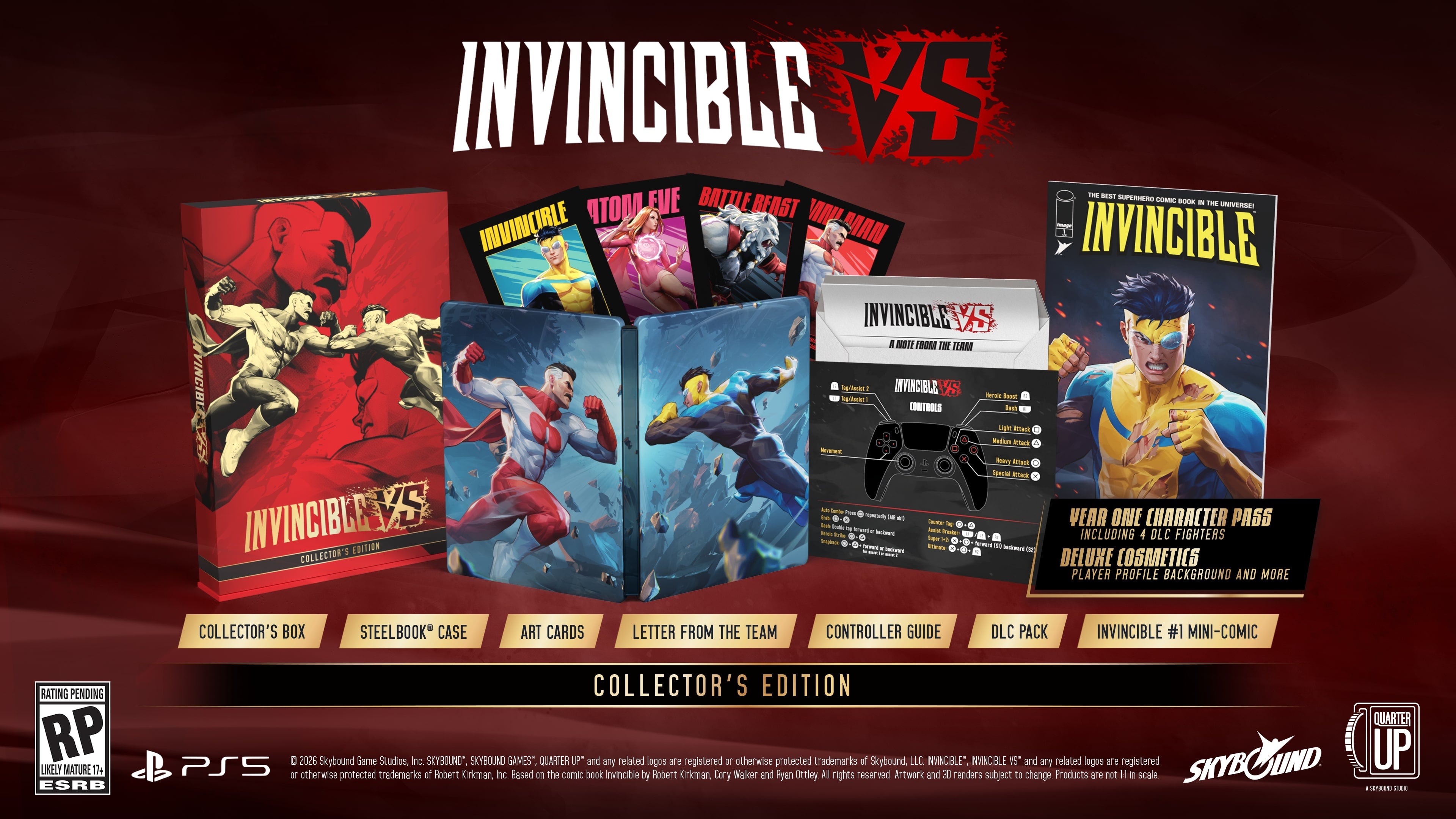 INVINCIBLE VS PS5 COLLECTORS EDITION BUNDLE (PRESALE) WITH LUNAR EXCLUSIVE COMIC BOOK