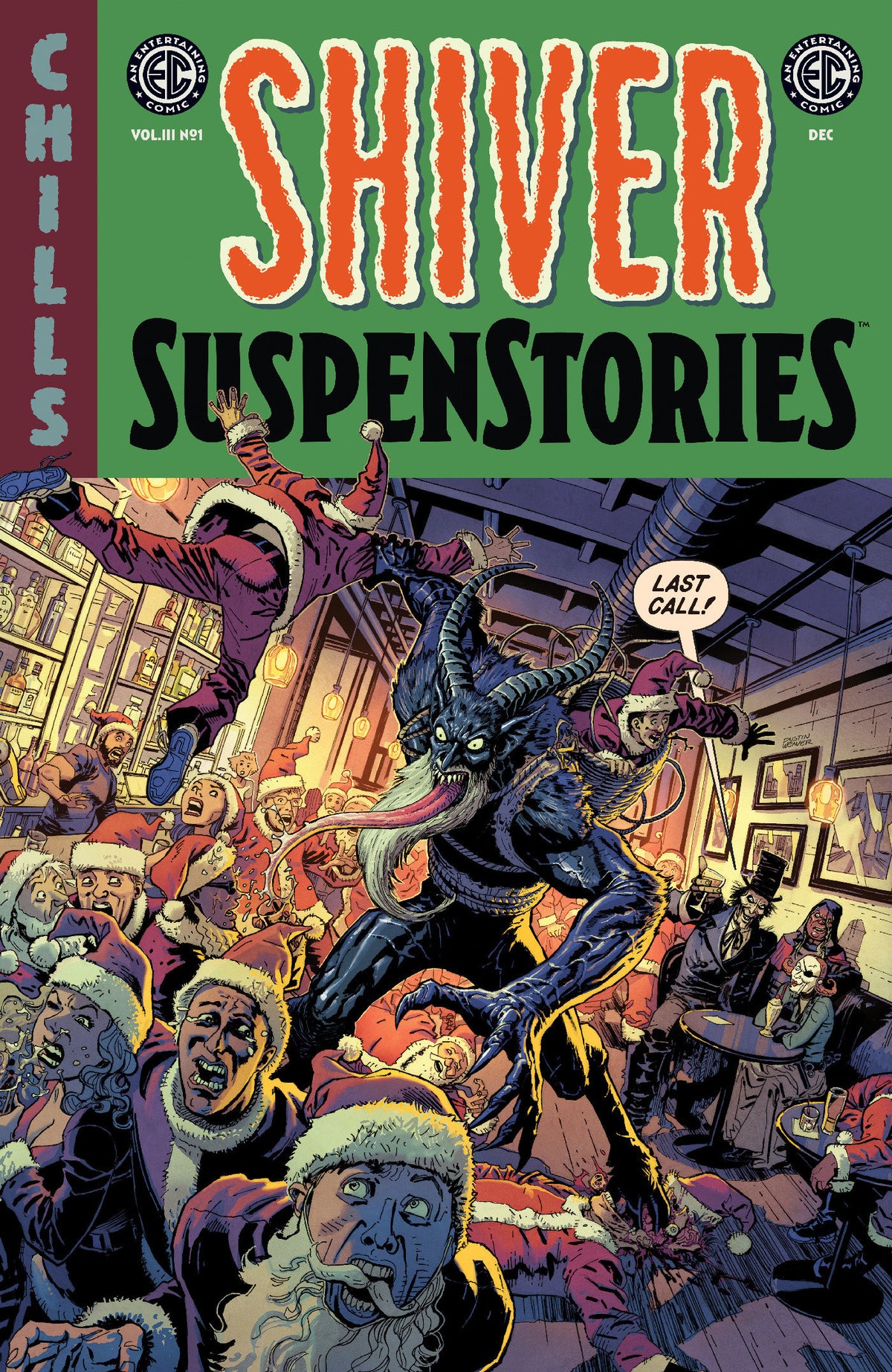 EC SHIVER SUSPENSTORIES 3 #1 COVER A DUSTIN WEAVER comic book cover