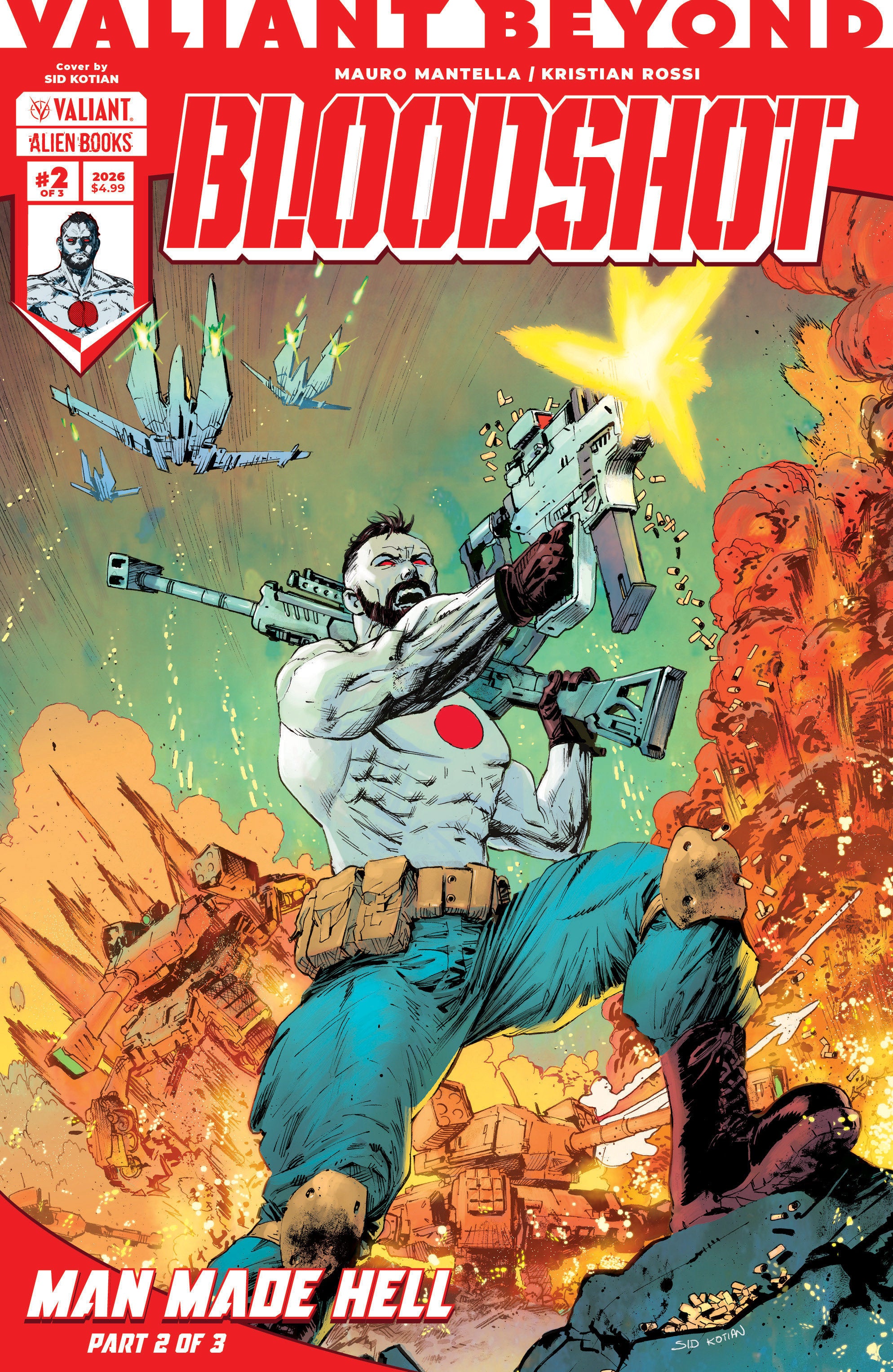 VALIANT BEYOND: BLOODSHOT #5--MAN MADE HELL #2 VARIANT B (KOTIAN)
