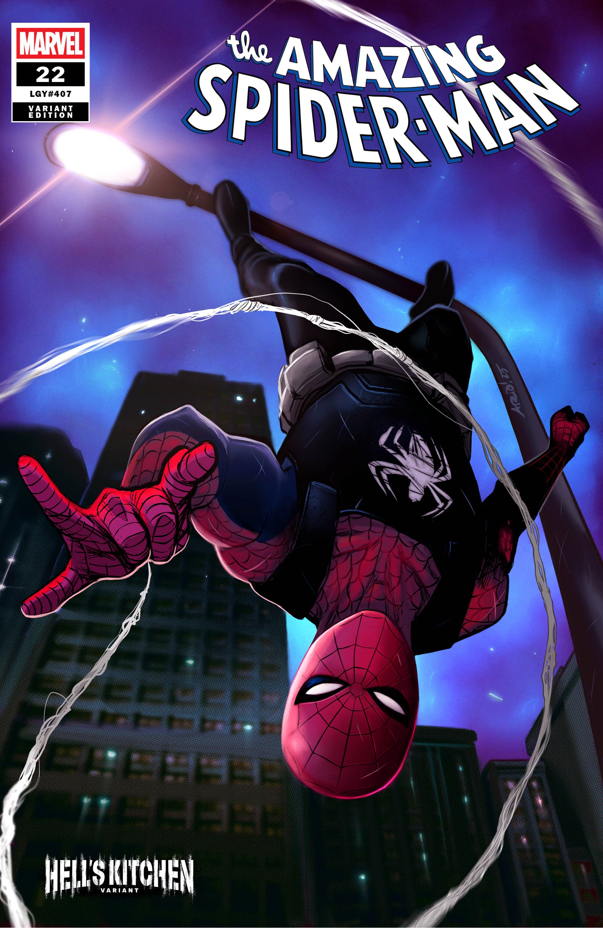 AMAZING SPIDER-MAN #22 ARIO ANINDITO HELL'S KITCHEN VARIANT