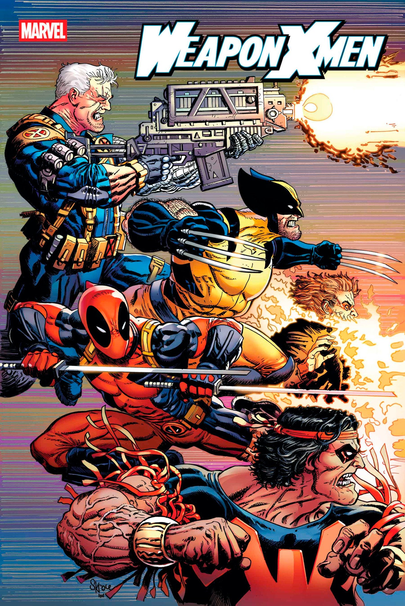WEAPON X-MEN #5 STEVE SKROCE VARIANT
