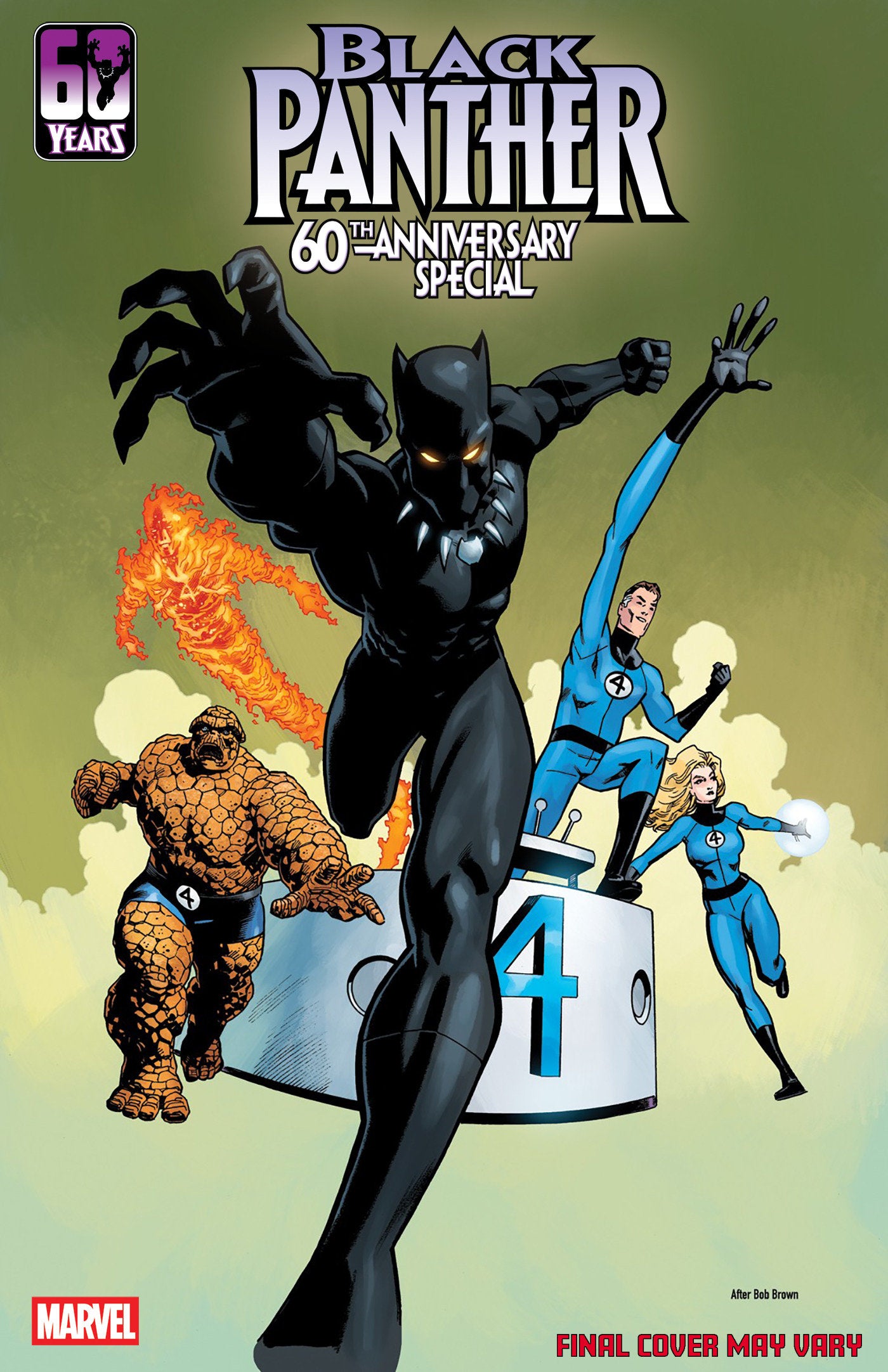 BLACK PANTHER 60TH ANNIVERSARY SPECIAL #1 MIKE HAWTHORNE 250TH HOMAGE VARIANT