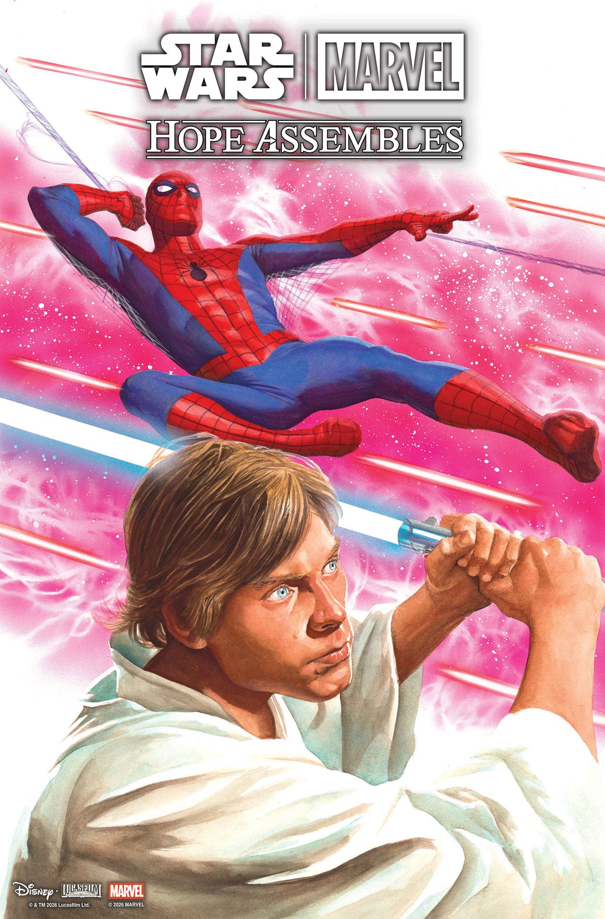 STAR WARS/MARVEL: HOPE ASSEMBLES #1 COVER B ALEX ROSS ALLIANCE VARIANT comic book cover
