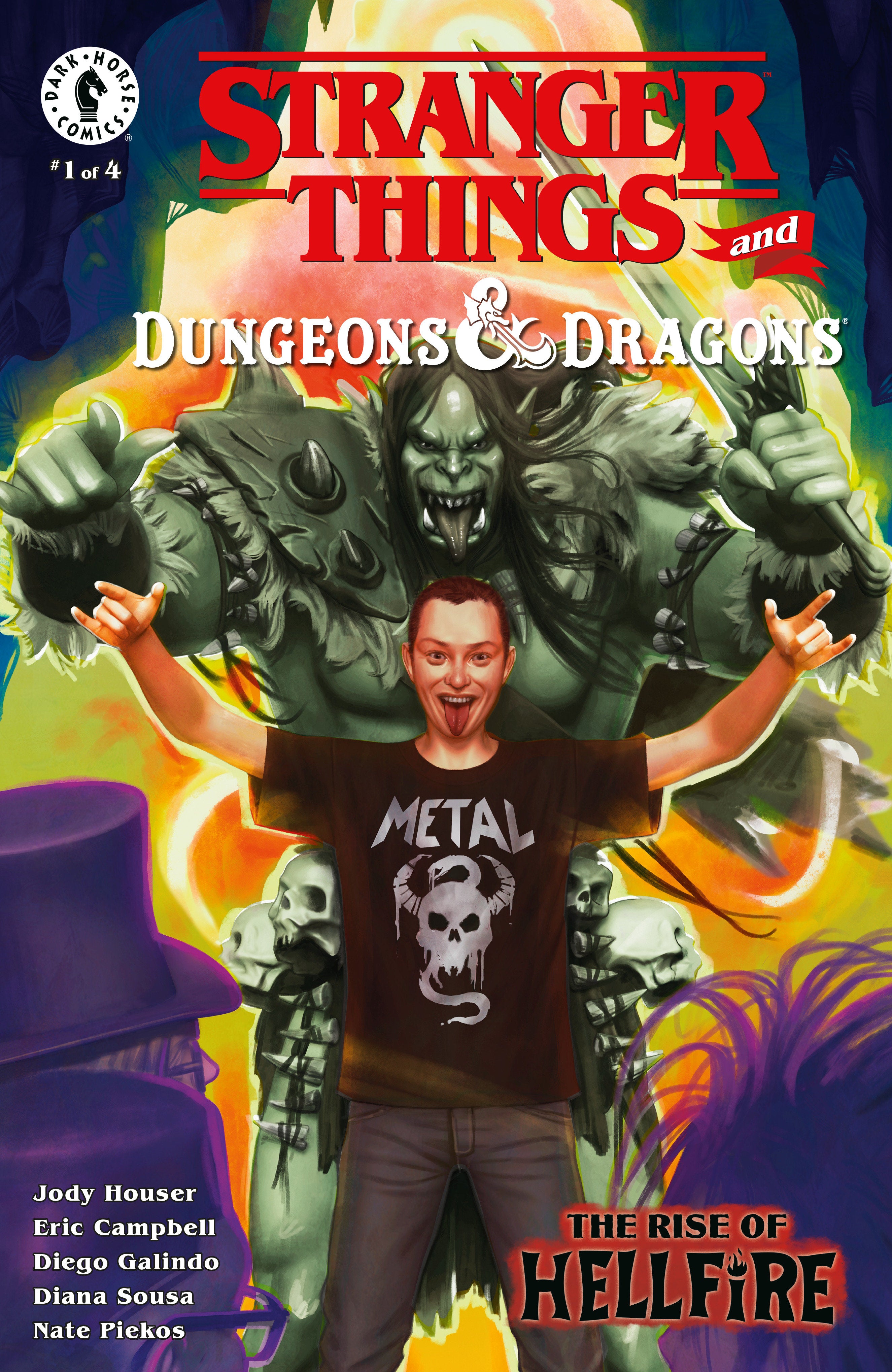 STRANGER THINGS AND DUNGEONS & DRAGONS: THE RISE OF HELLFIRE #1 (CVR C) (REBECA PUEBLAR)