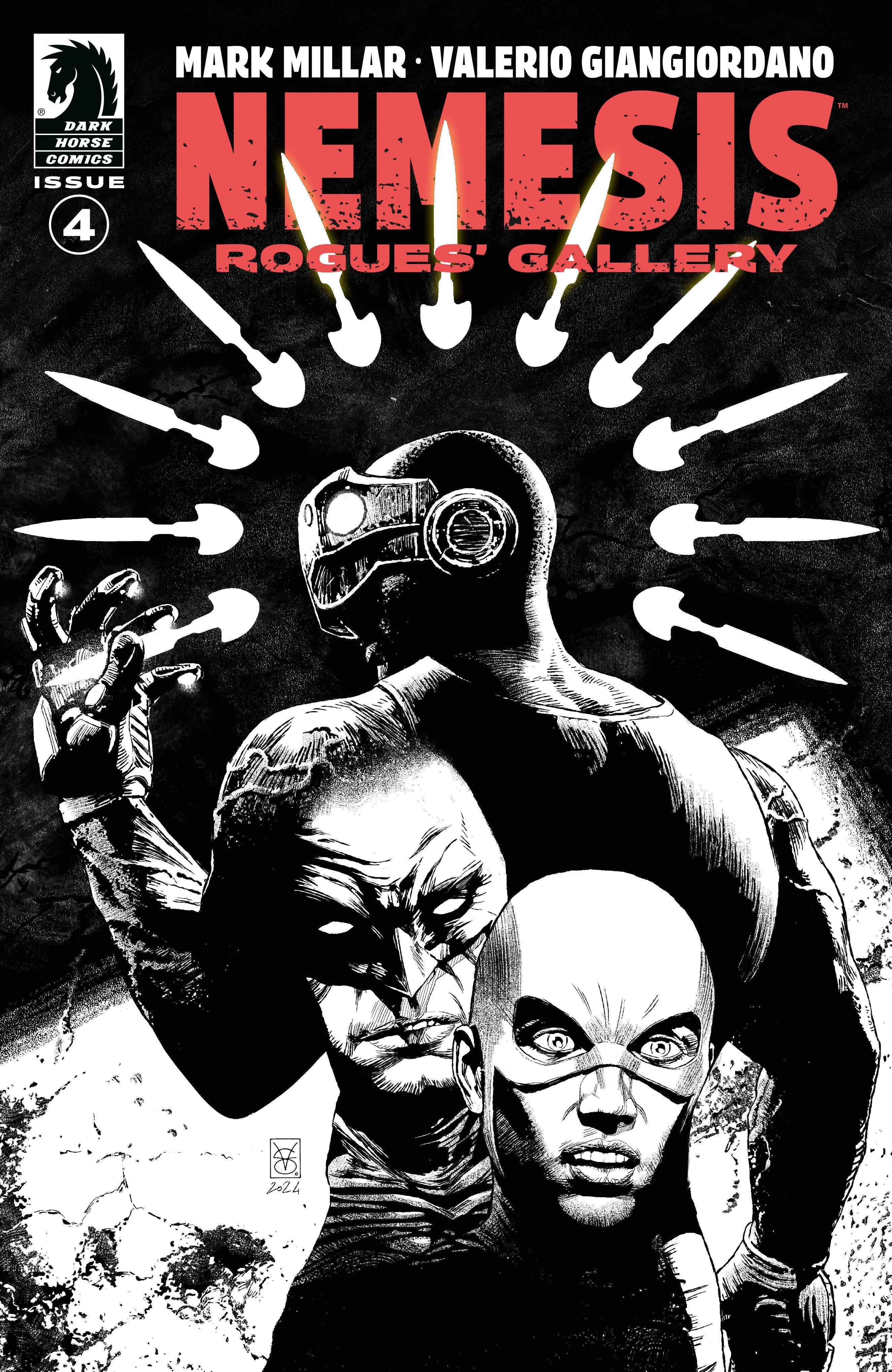 NEMESIS: ROGUES' GALLERY #4 (CVR B) (B&W) (VALERIO GIANGIORDANO)