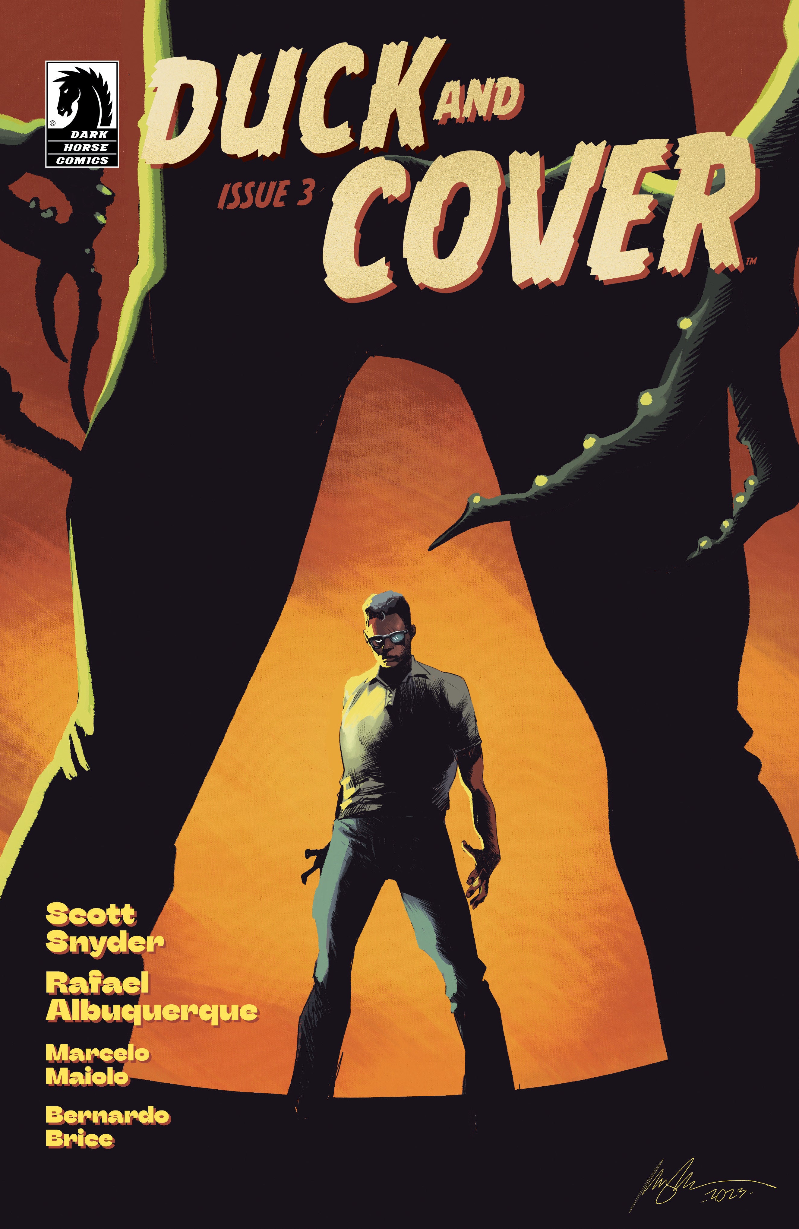 DUCK AND COVER #3 (CVR B) (FOIL) (RAFAEL ALBUQUERQUE)