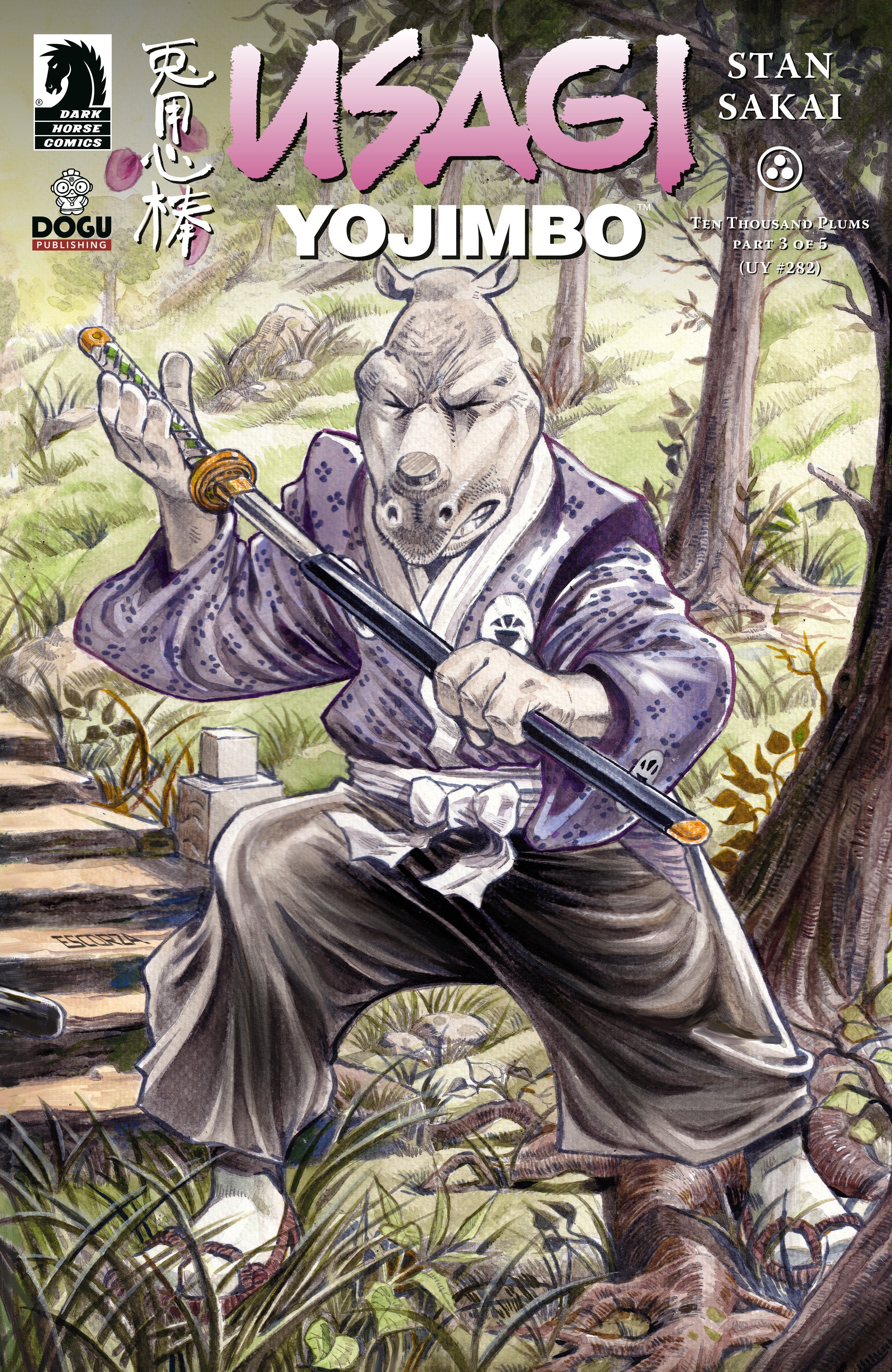 USAGI YOJIMBO: TEN THOUSAND PLUMS #3 (CVR B) (ESCORZA BROTHERS)