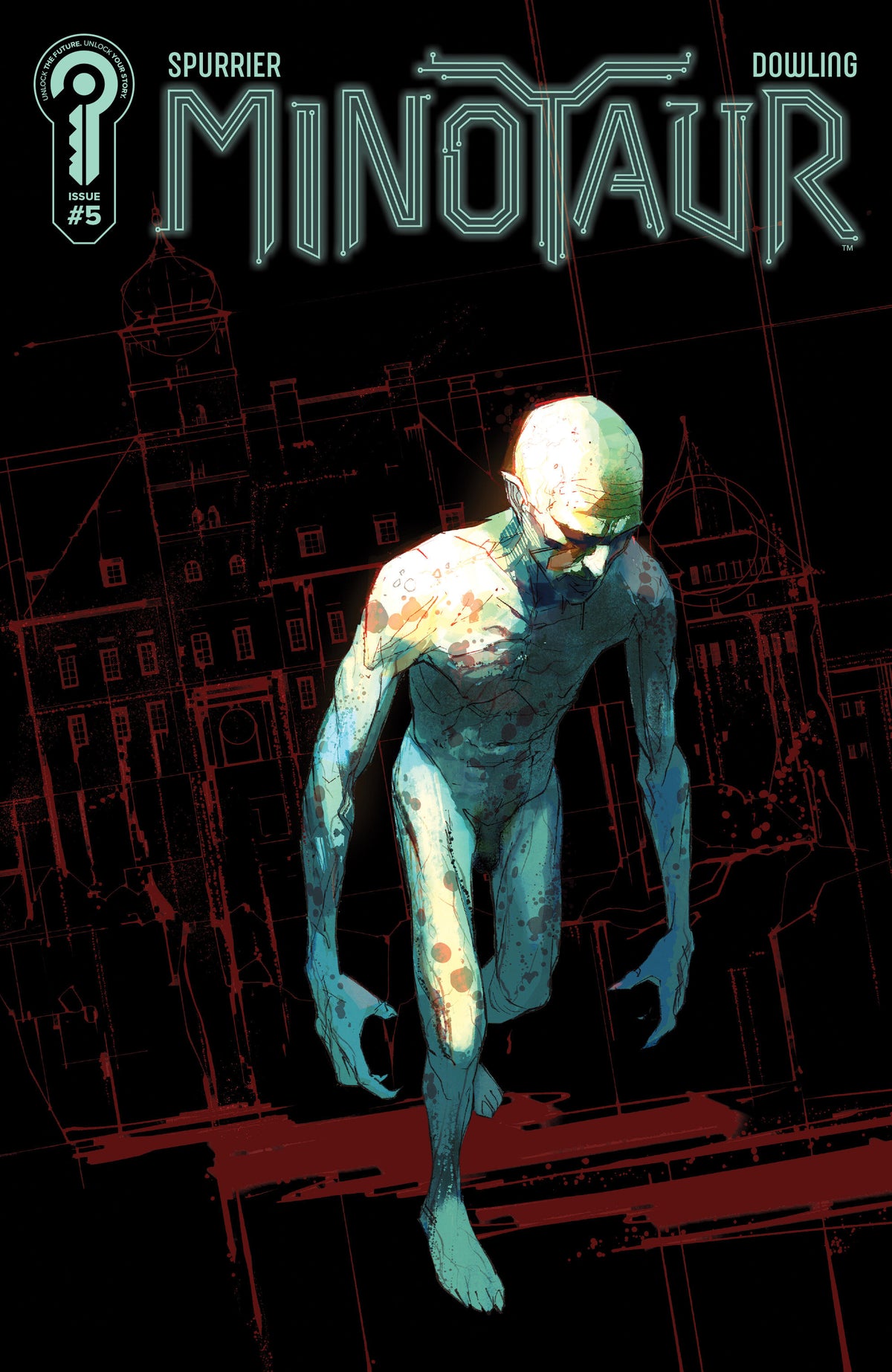MINOTAUR #5 COVER A MICHAEL DOWLING comic book cover