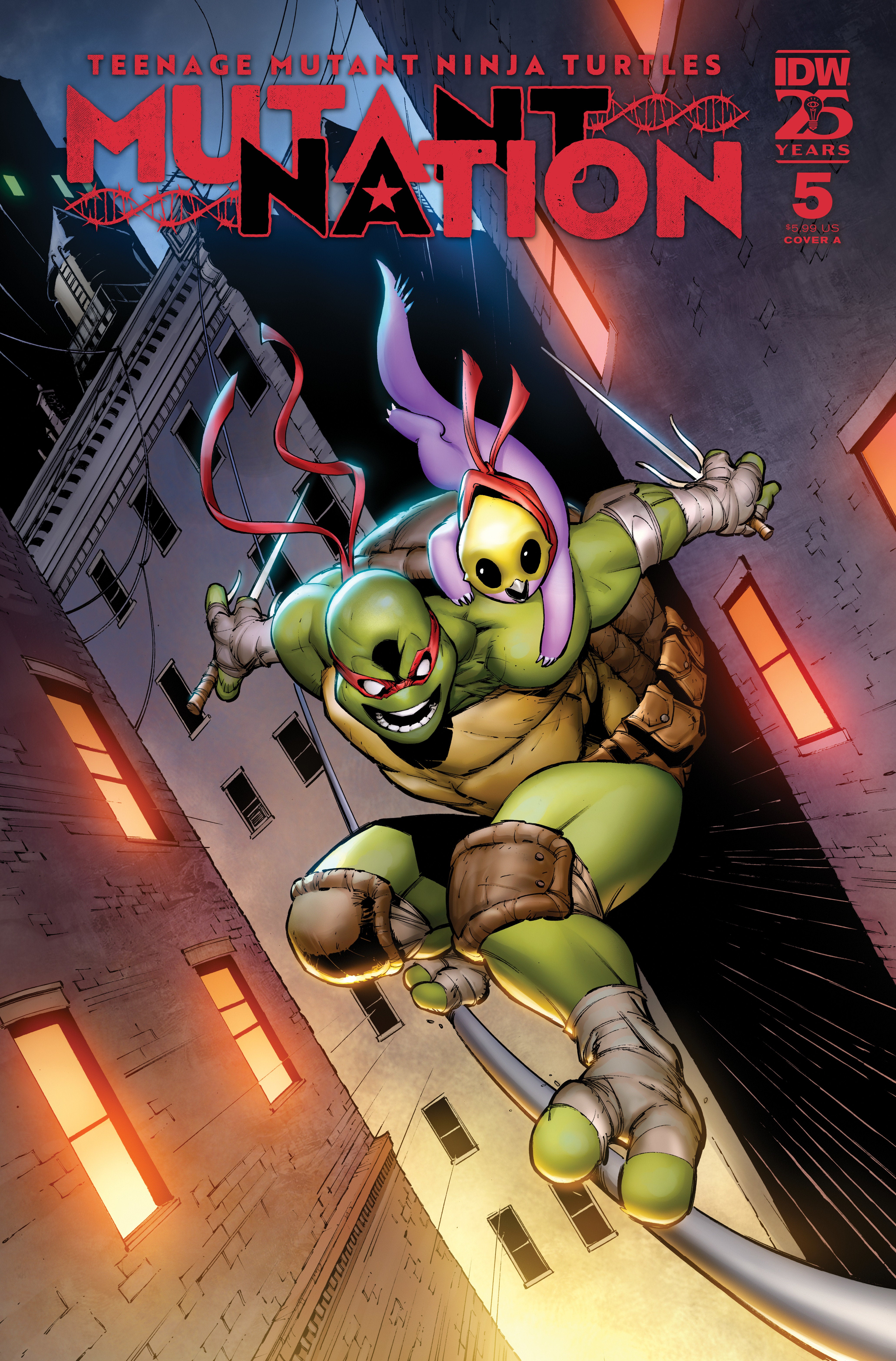 TEENAGE MUTANT NINJA TURTLES: MUTANT NATION #5 COVER A (DUNBAR)