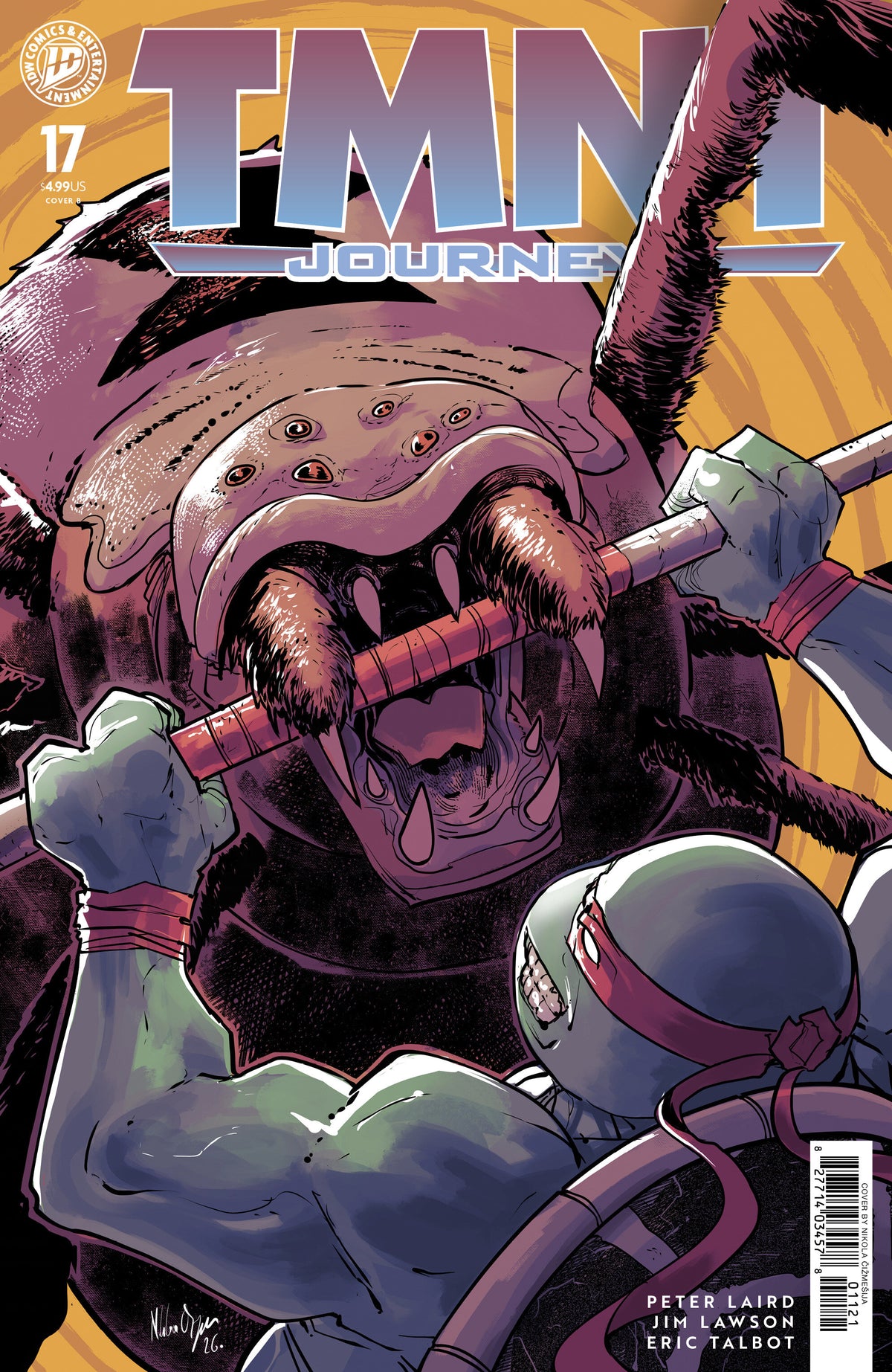 TMNT: JOURNEYS #17 VARIANT B (CIZMESIJA) comic book cover