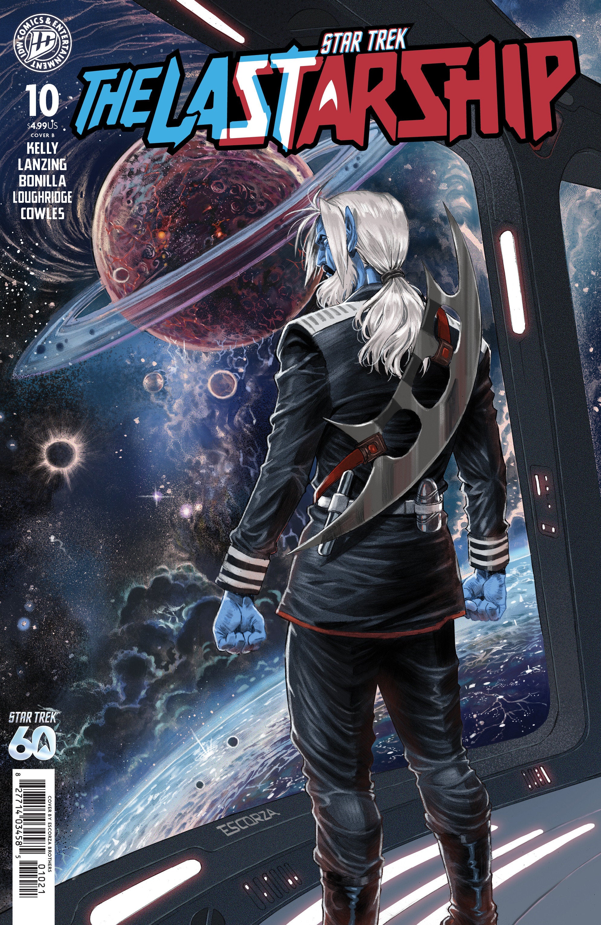 STAR TREK: THE LAST STARSHIP #10 VARIANT B (ESCORZAÂ BROTHERS)