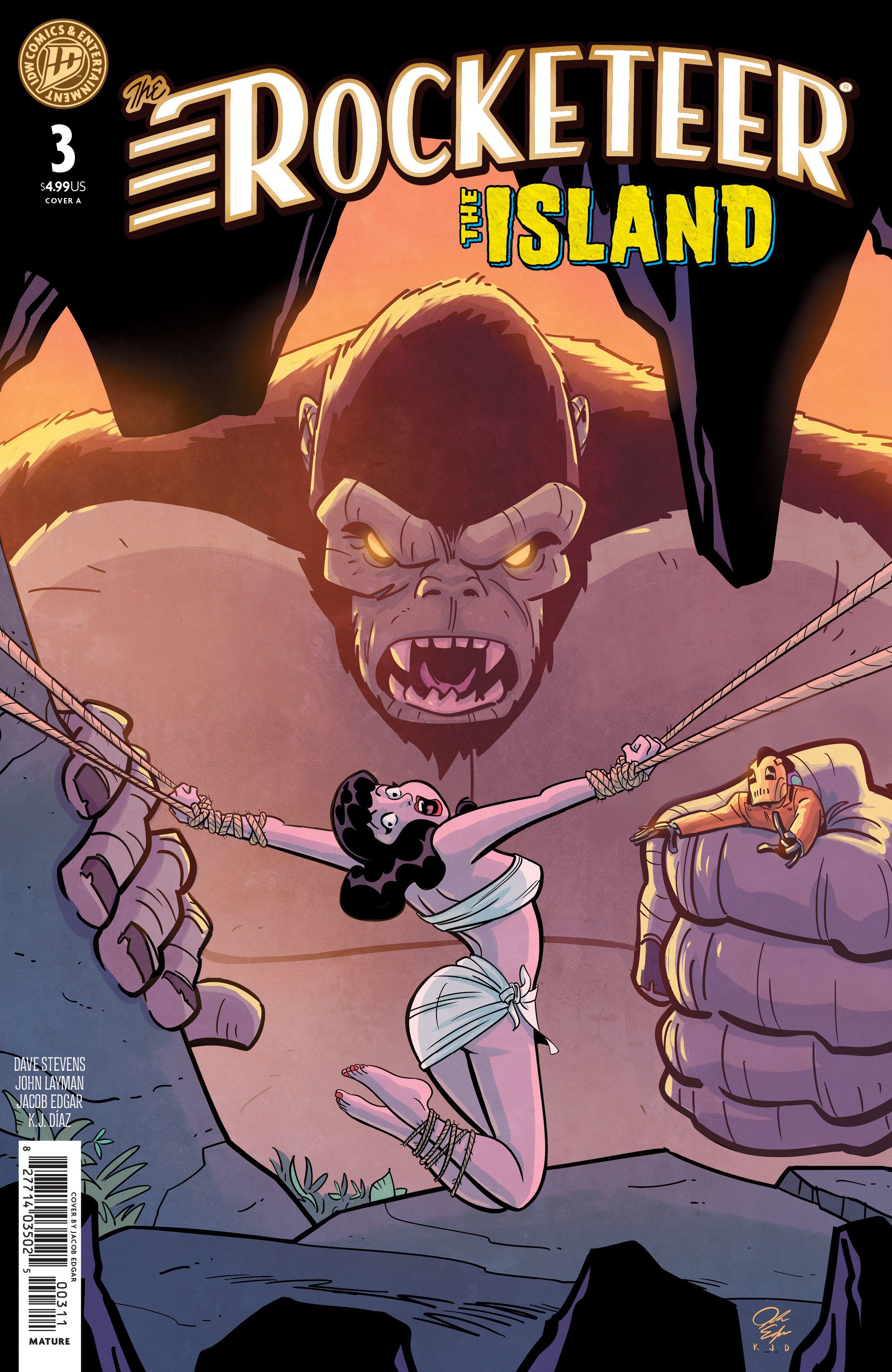 THE ROCKETEER: THE ISLAND #3 COVER A (EDGAR)