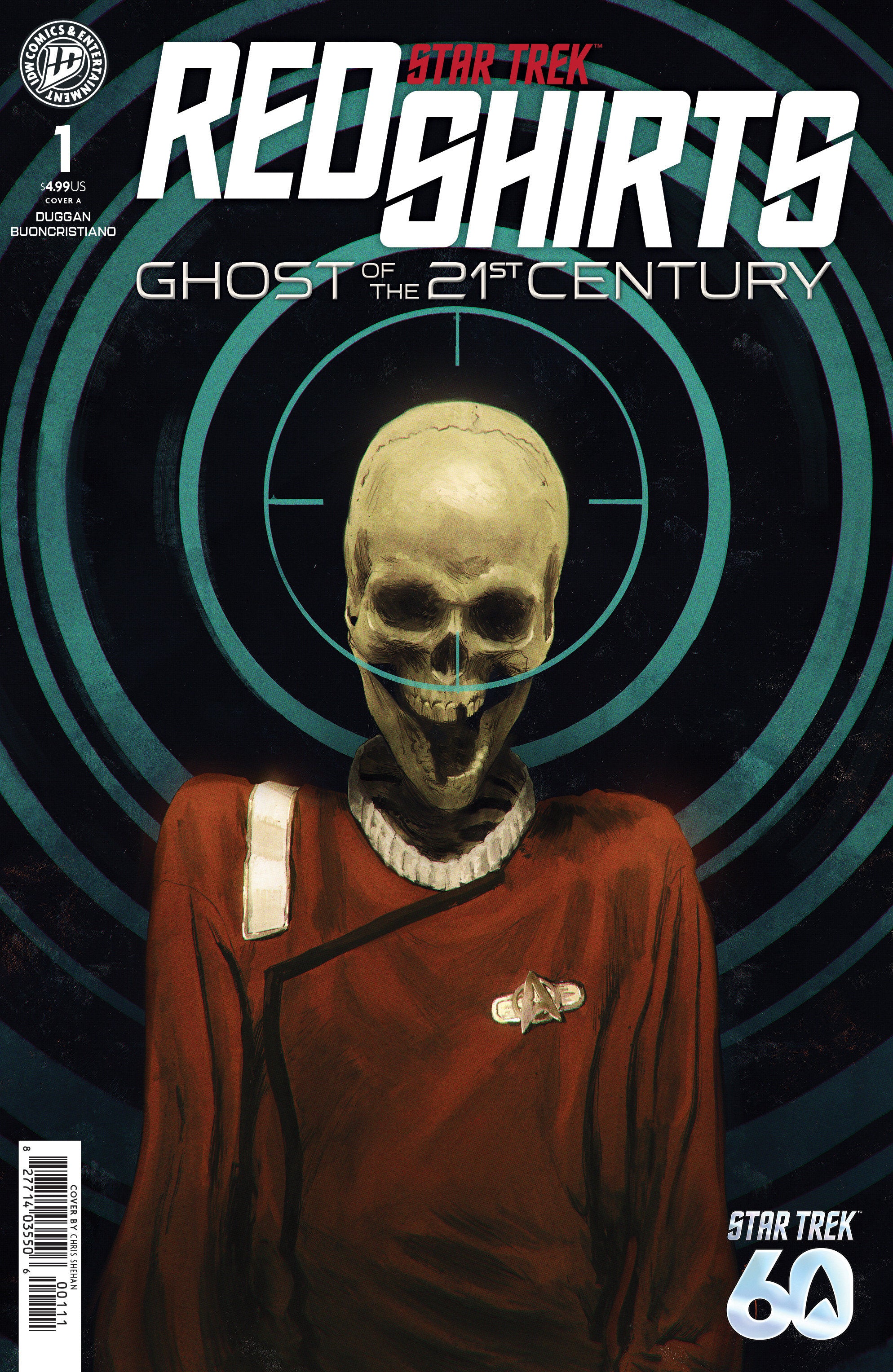 STAR TREK: RED SHIRTS--GHOST OF THE 21ST CENTURY #1 COVER A (SHEHAN)