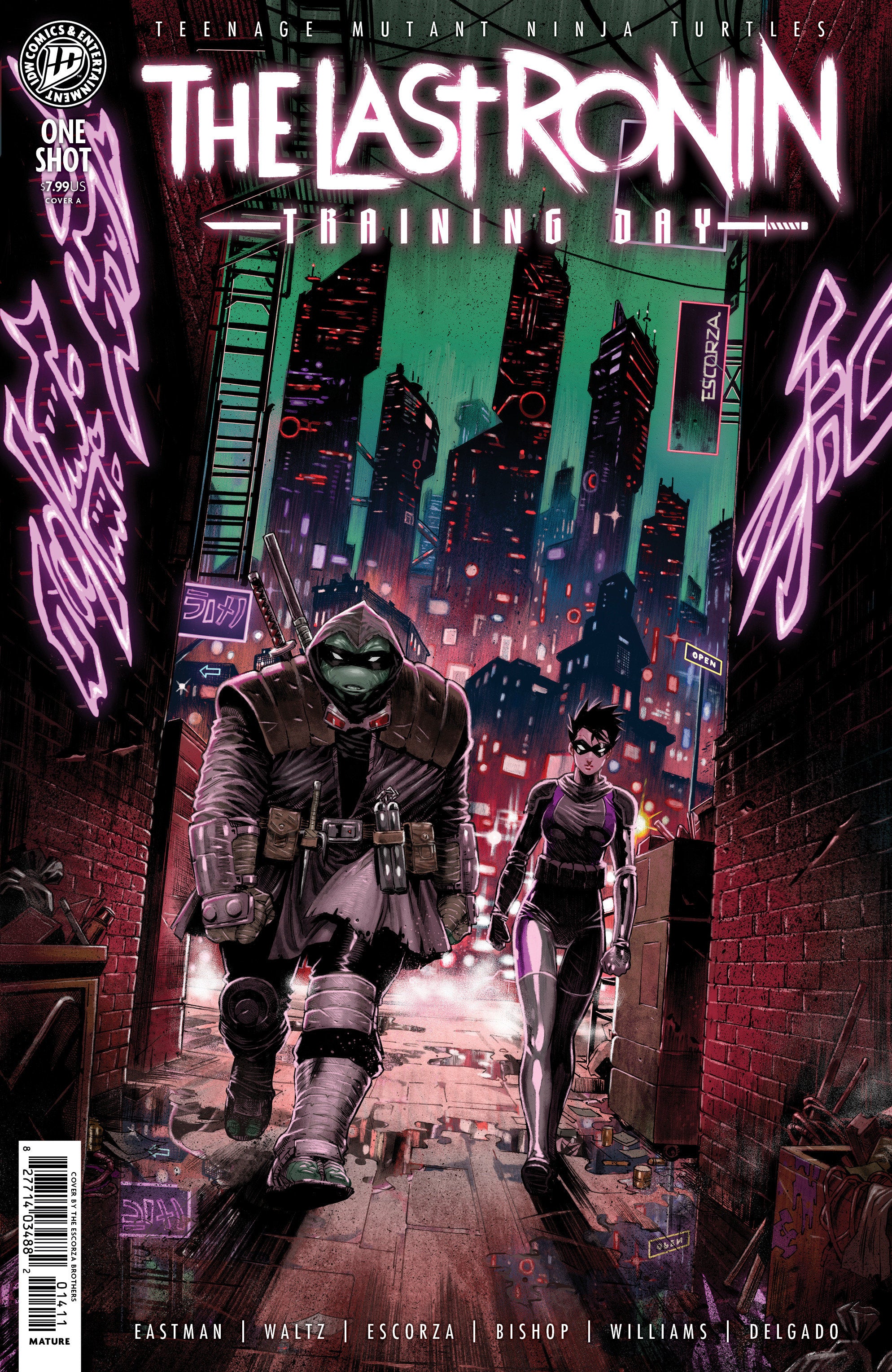 TEENAGE MUTANT NINJA TURTLES: THE LAST RONIN--TRAINING DAY COVER A (ESCORZAÂ BROTHERS)