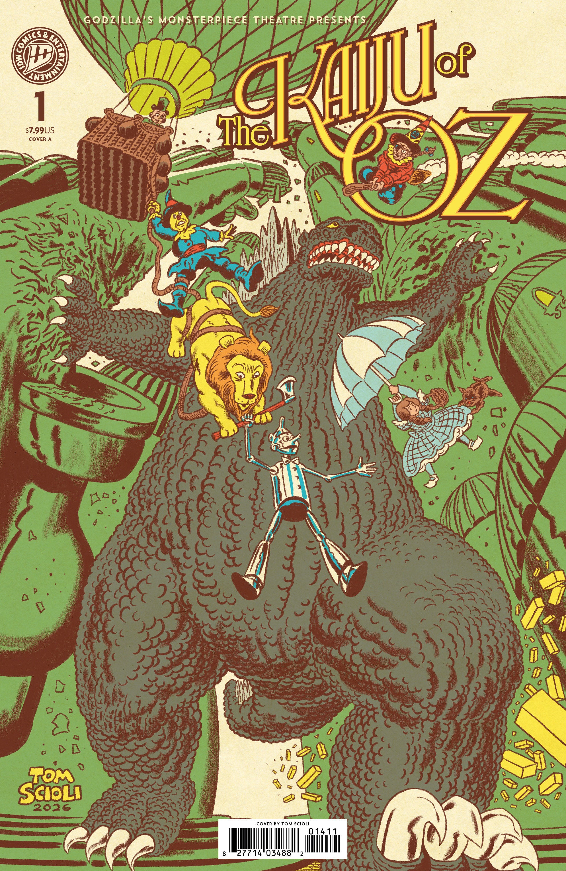 GODZILLAÂ€™S MONSTERPIECE THEATRE PRESENTS: THE KAIJU OF OZ COVER A (SCIOLI)