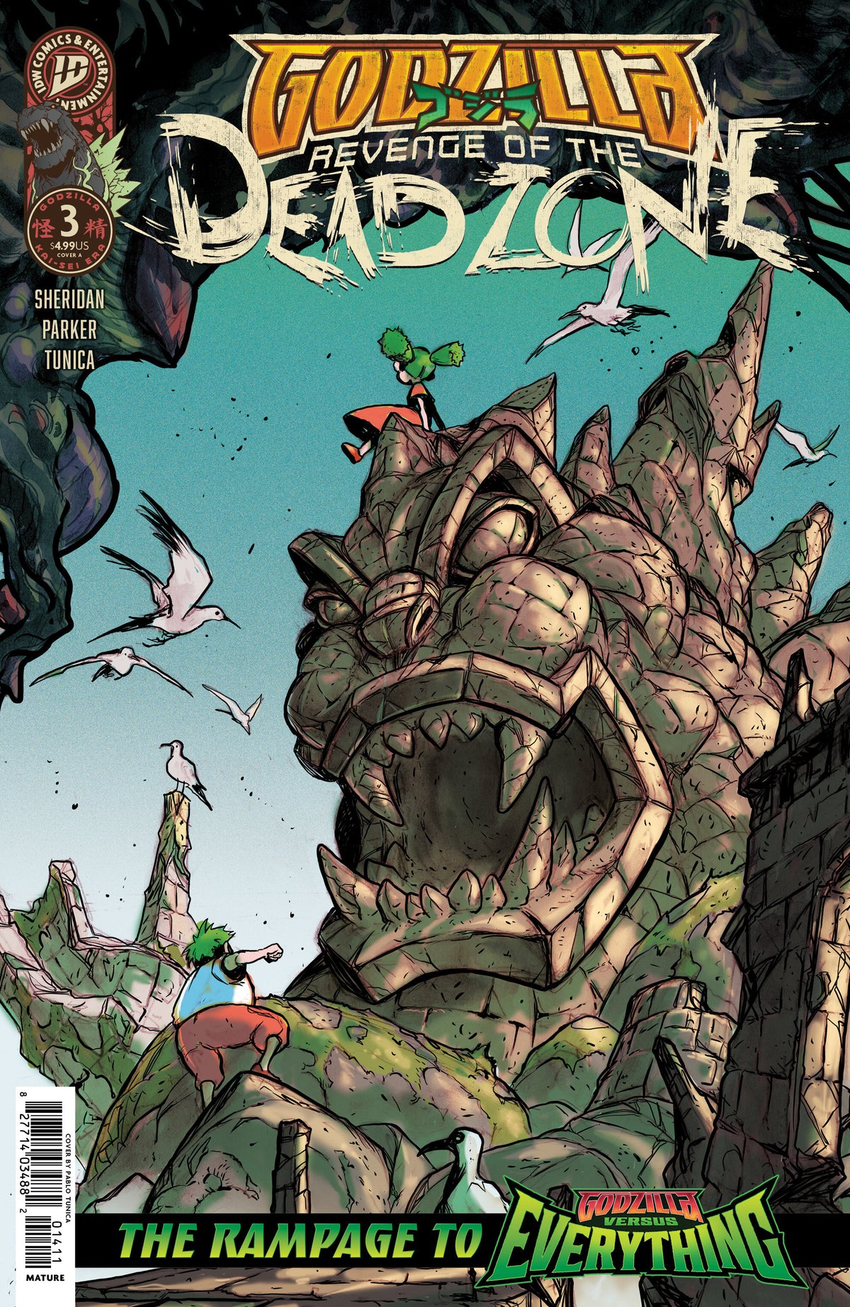 GODZILLA: REVENGE OF THE DEADZONE [KAI-SEI ERA] #3 COVER A (TUNICA) comic book cover
