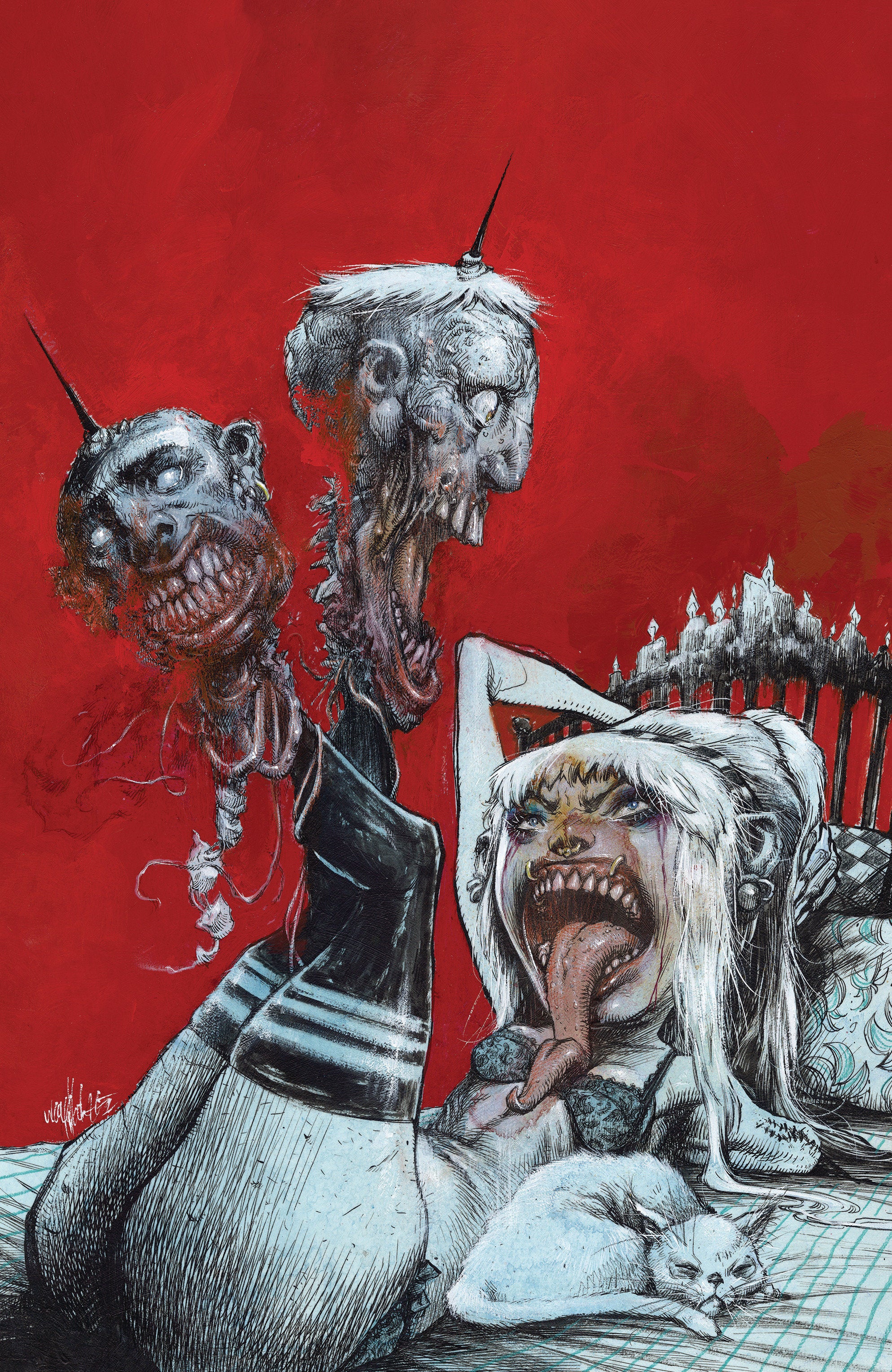 HELLO DARKNESS #14 C VARIANT (FULL ART, WAYSHAK)