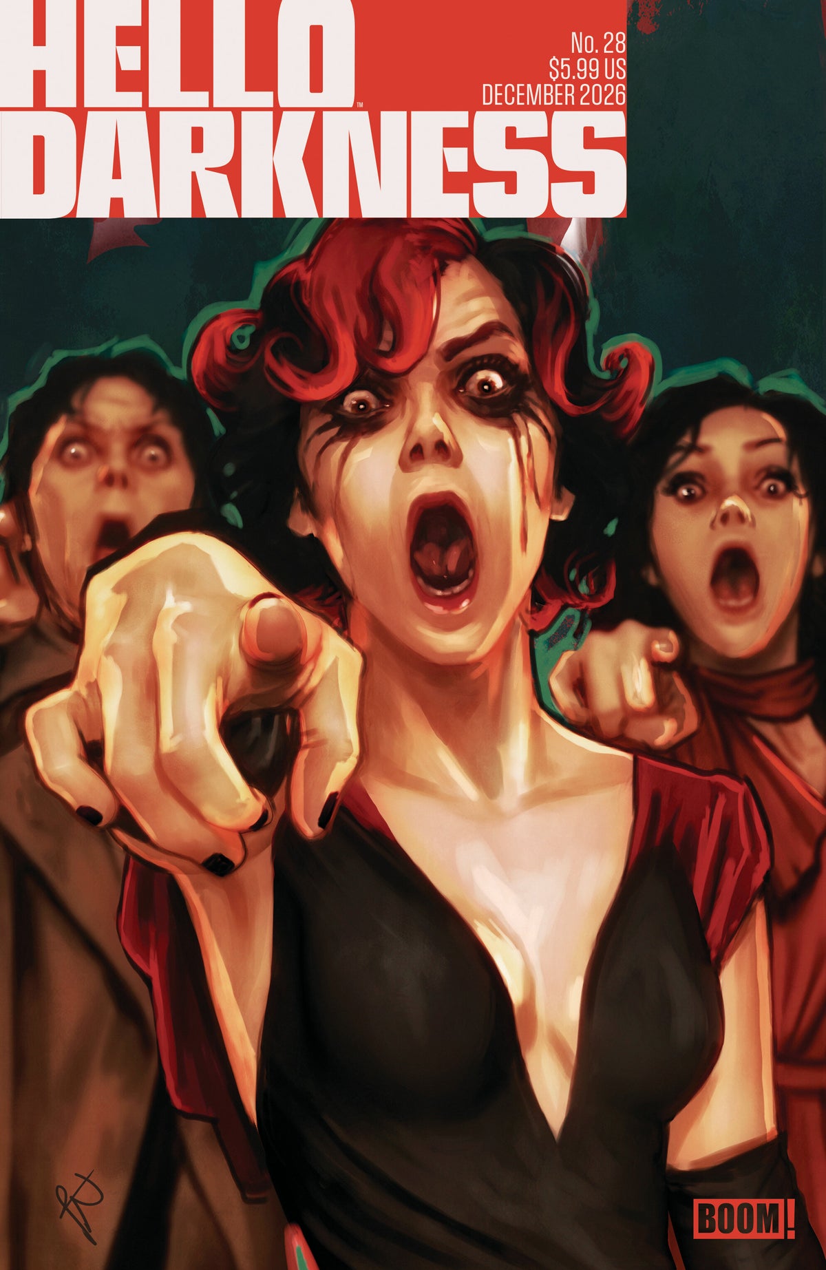 HELLO DARKNESS #28 A MAIN (DRESSED, PUEBLA) comic book cover
