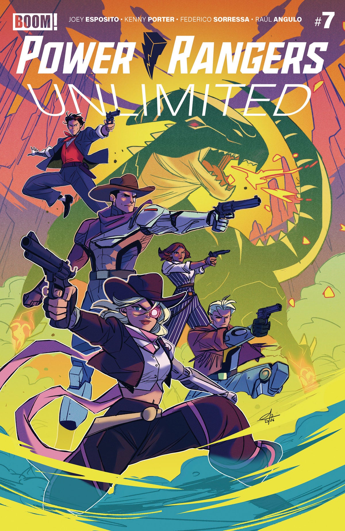 POWER RANGERS UNLIMITED #7 B VARIANT (DRESSED, CARLINI)