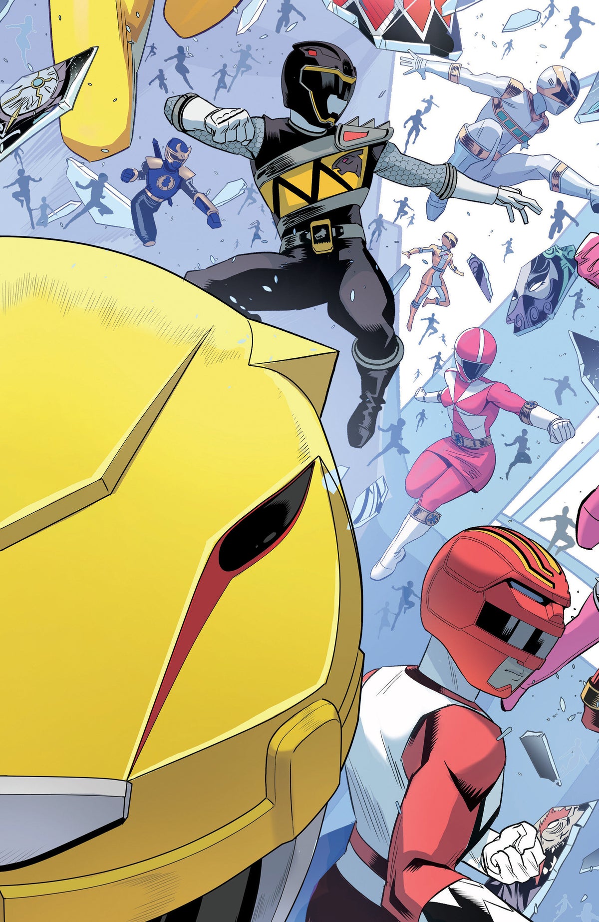 POWER RANGERS UNLIMITED #7 C EVERY RANGER EVER CARD STOCK CONNECTING VARIANT (FULL ART, ZONNO)