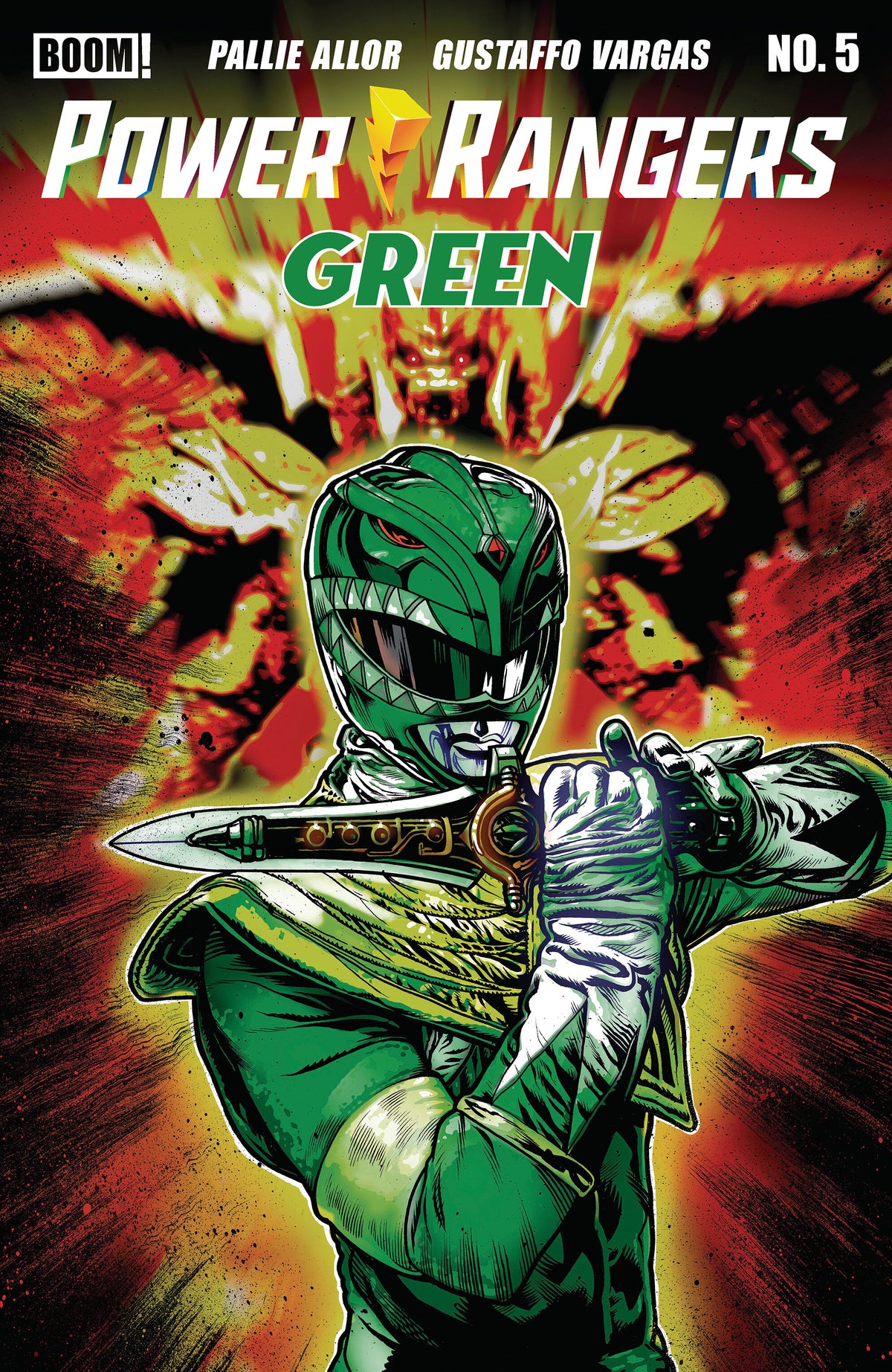 POWER RANGERS GREEN #5 A MAIN (DRESSED, HARRIS) comic book cover