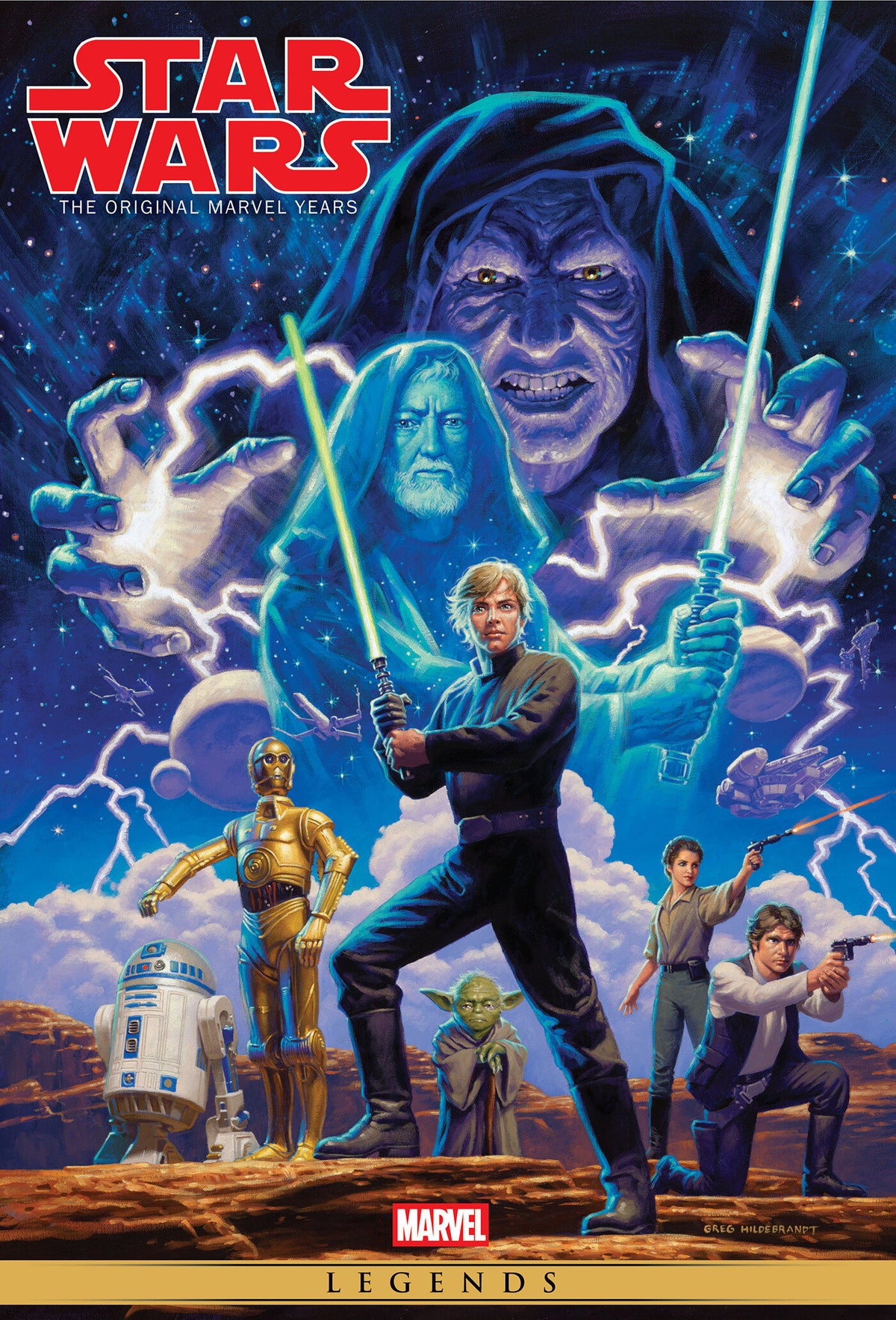 STAR WARS: THE ORIGINAL MARVEL YEARS OMNIBUS VOL. 3 GREG HILDEBRANDT COVER [NEW PRINTING, DM ONLY]