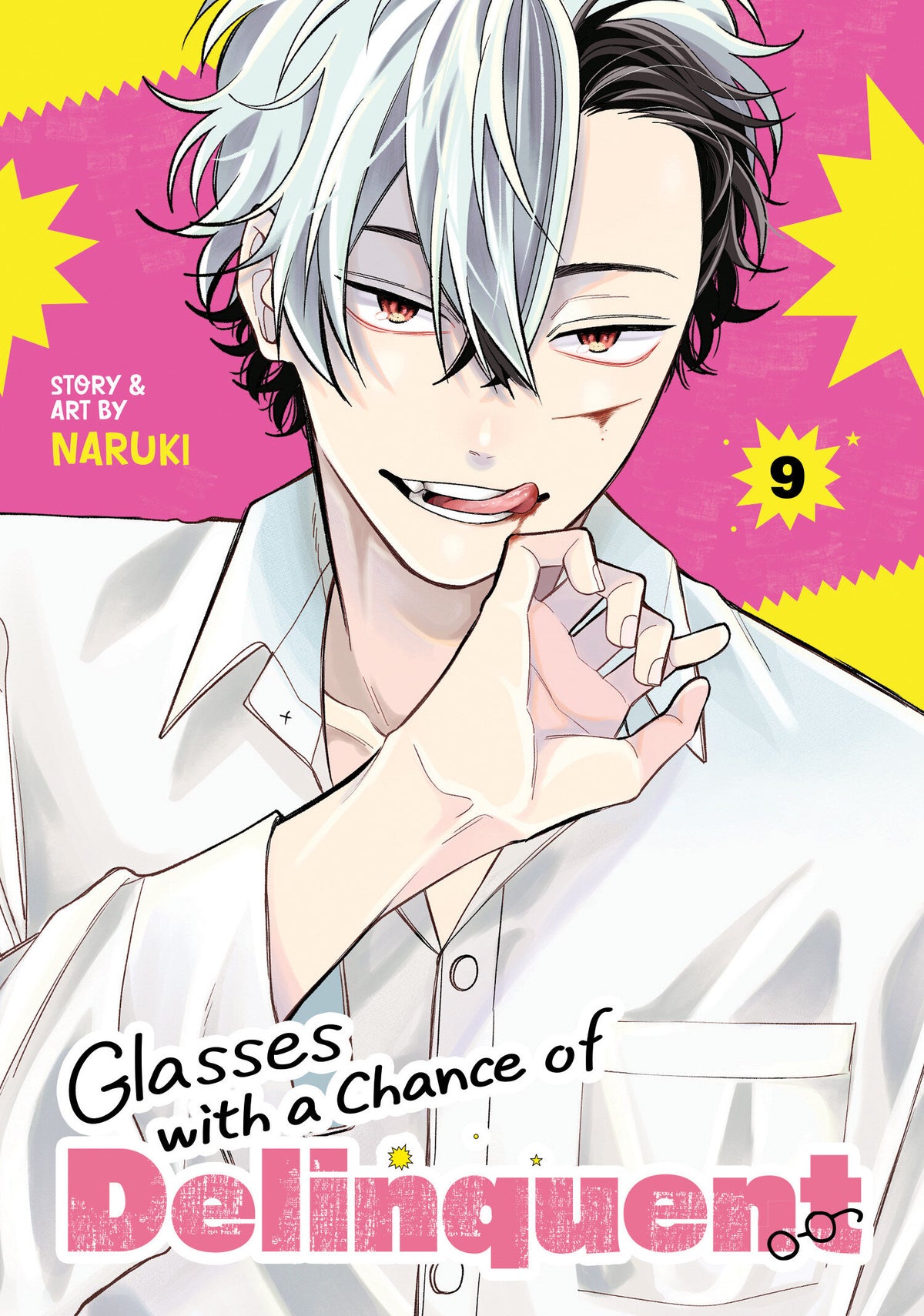 GLASSES WITH A CHANCE OF DELINQUENT VOL. 9 manga cover