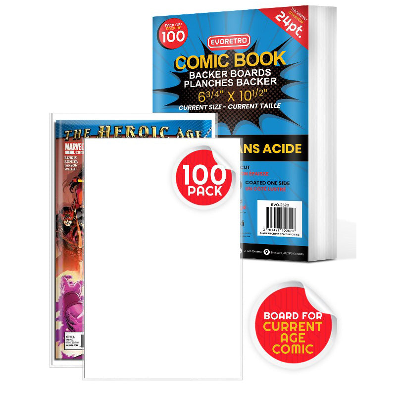 EVORETRO CURRENT COMIC BOOK BOARDS 24 PT