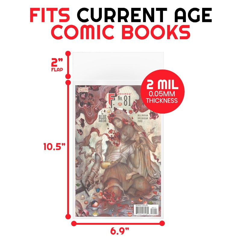 EVORETRO CURRENT COMIC BOOK BAGS 2 MIL