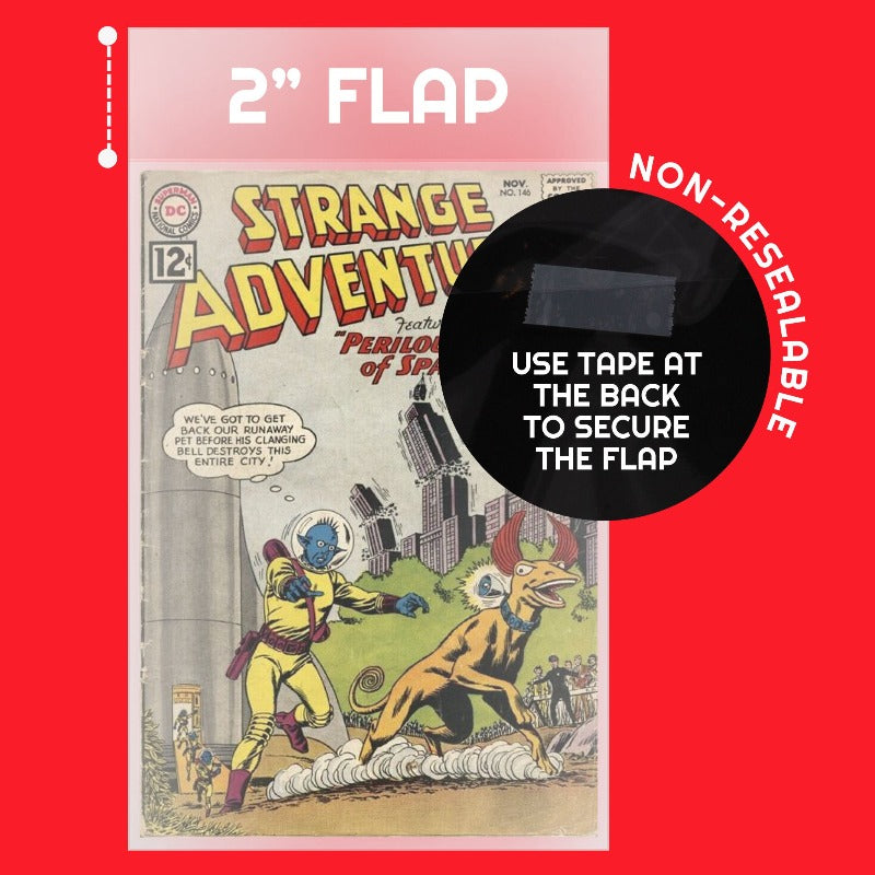 EVORETRO SILVER AGE COMIC BOOK BAGS 2 MIL
