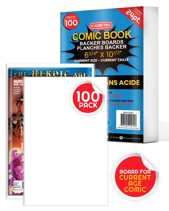 EVORETRO CURRENT COMIC BOOK BOARDS 24 PT