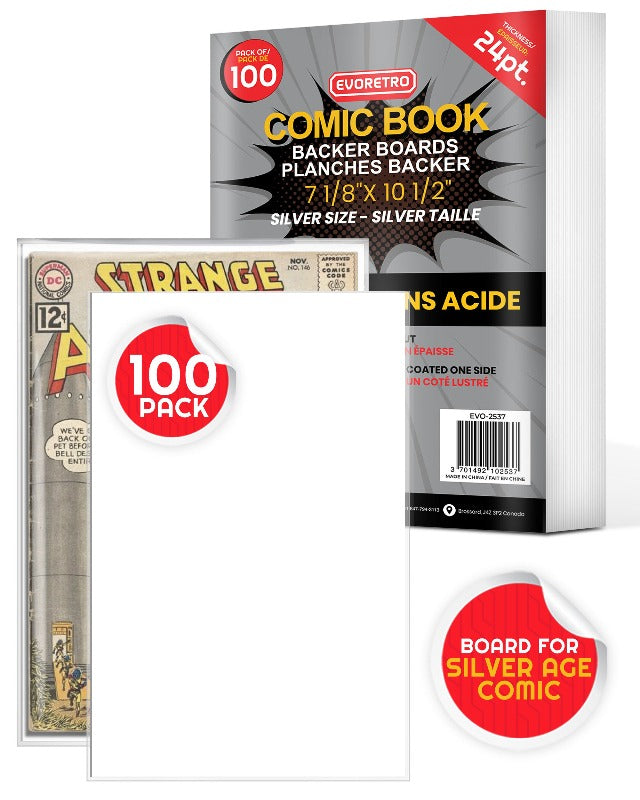 EVORETRO REGULAR SILVER COMIC BOOK BOARDS 24 PT