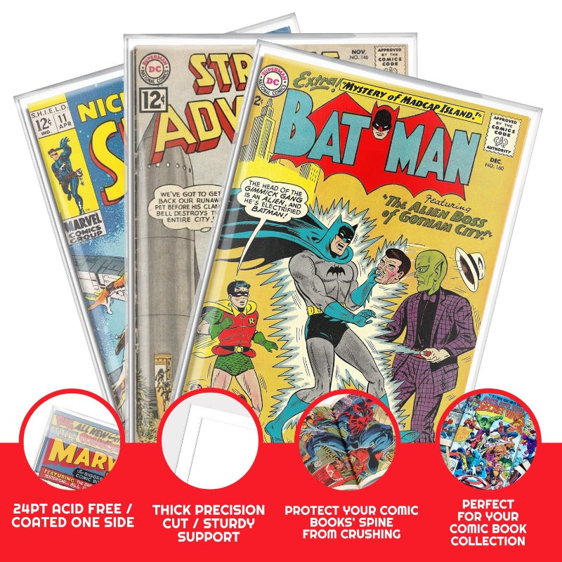 EVORETRO REGULAR SILVER COMIC BOOK BOARDS 24 PT
