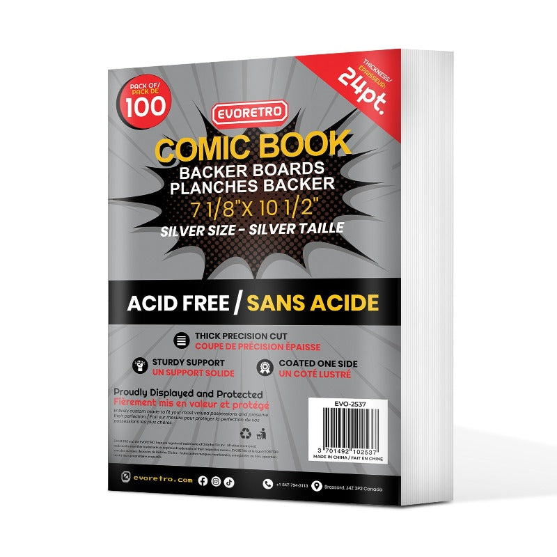 EVORETRO REGULAR SILVER COMIC BOOK BOARDS 24 PT