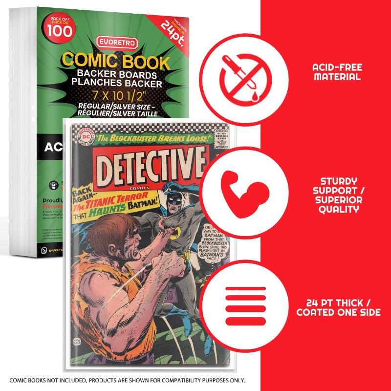 EVORETRO REGULAR SILVER AGE COMIC BOOK BAGS 2 MIL
