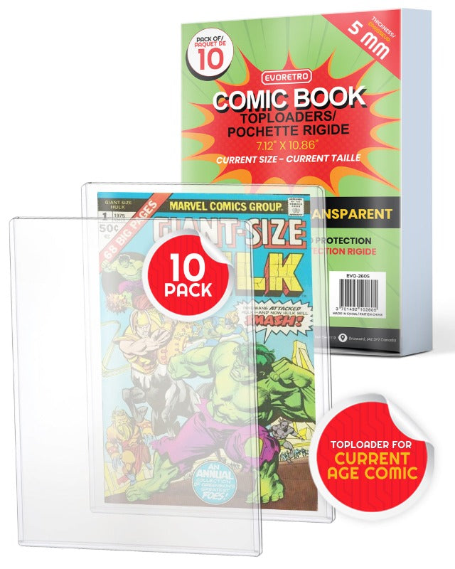 EVORETRO CURRENT COMIC BOOK TOP LOADER