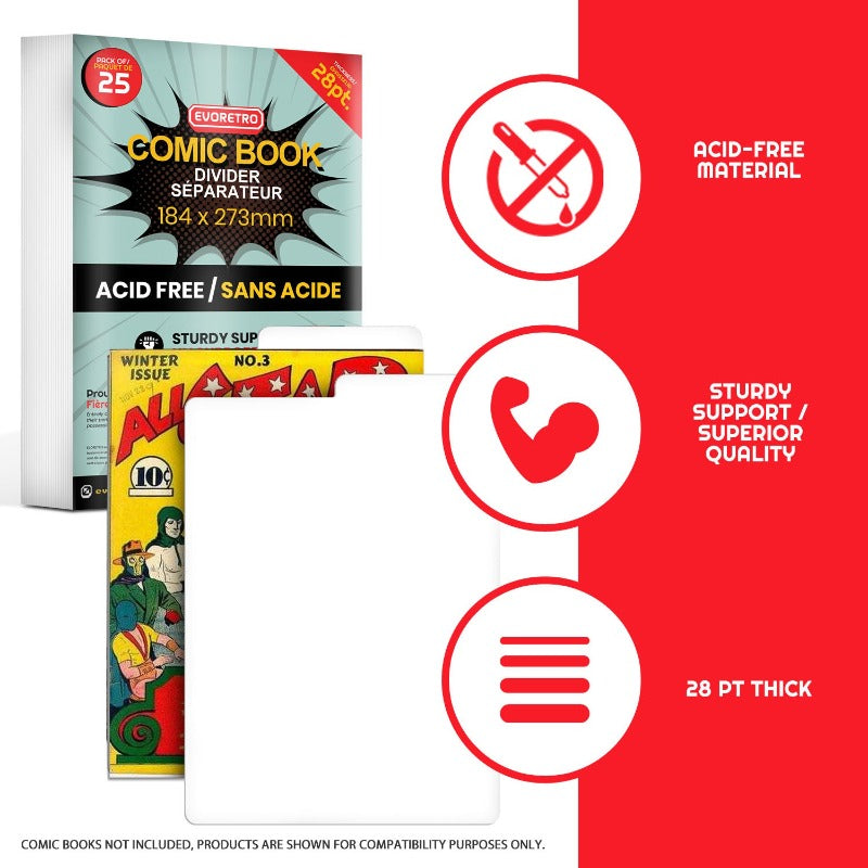 EVORETRO COMIC BOOK DIVIDER 28 PT