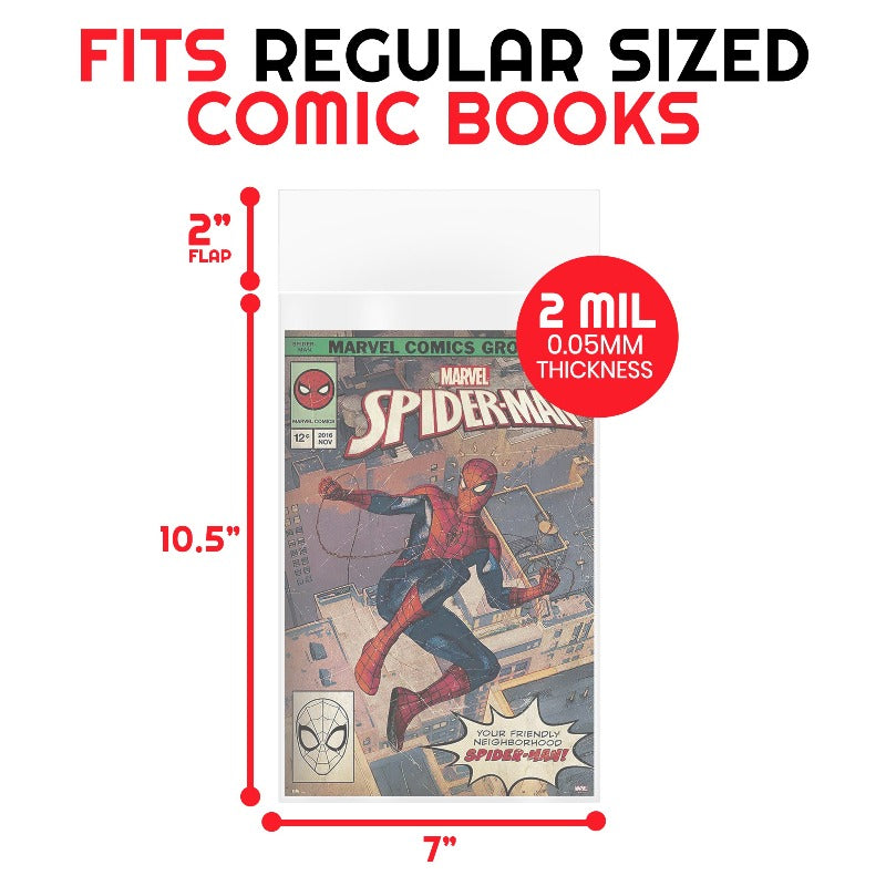 EVORETRO REGULAR COMIC BOOK BAGS 2 MIL