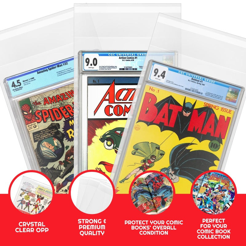EVORETRO RESEALABLE GRADED COMIC BOOK BAGS 2MIL