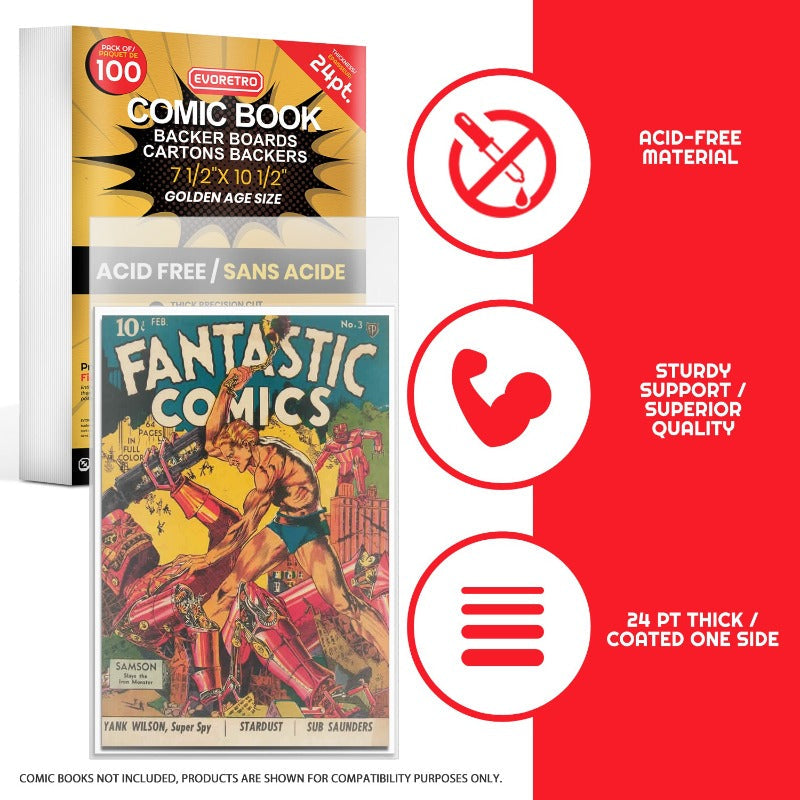 EVORETRO GOLDEN AGE COMIC BOOK BOARDS 24 PT