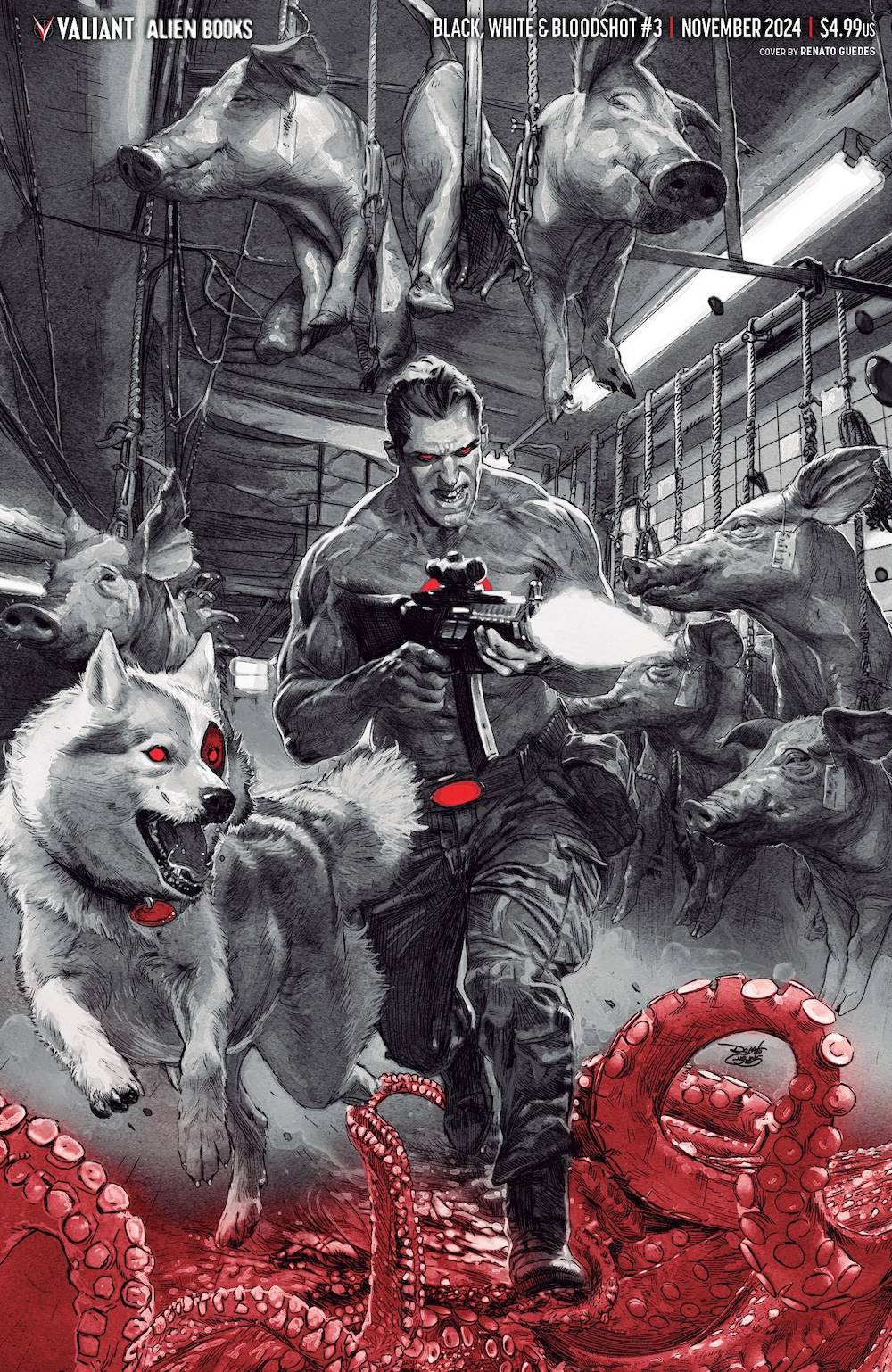 BLACK WHITE & BLOODSHOT #3 (OF 4) CVR E GUEDES VIRGIN