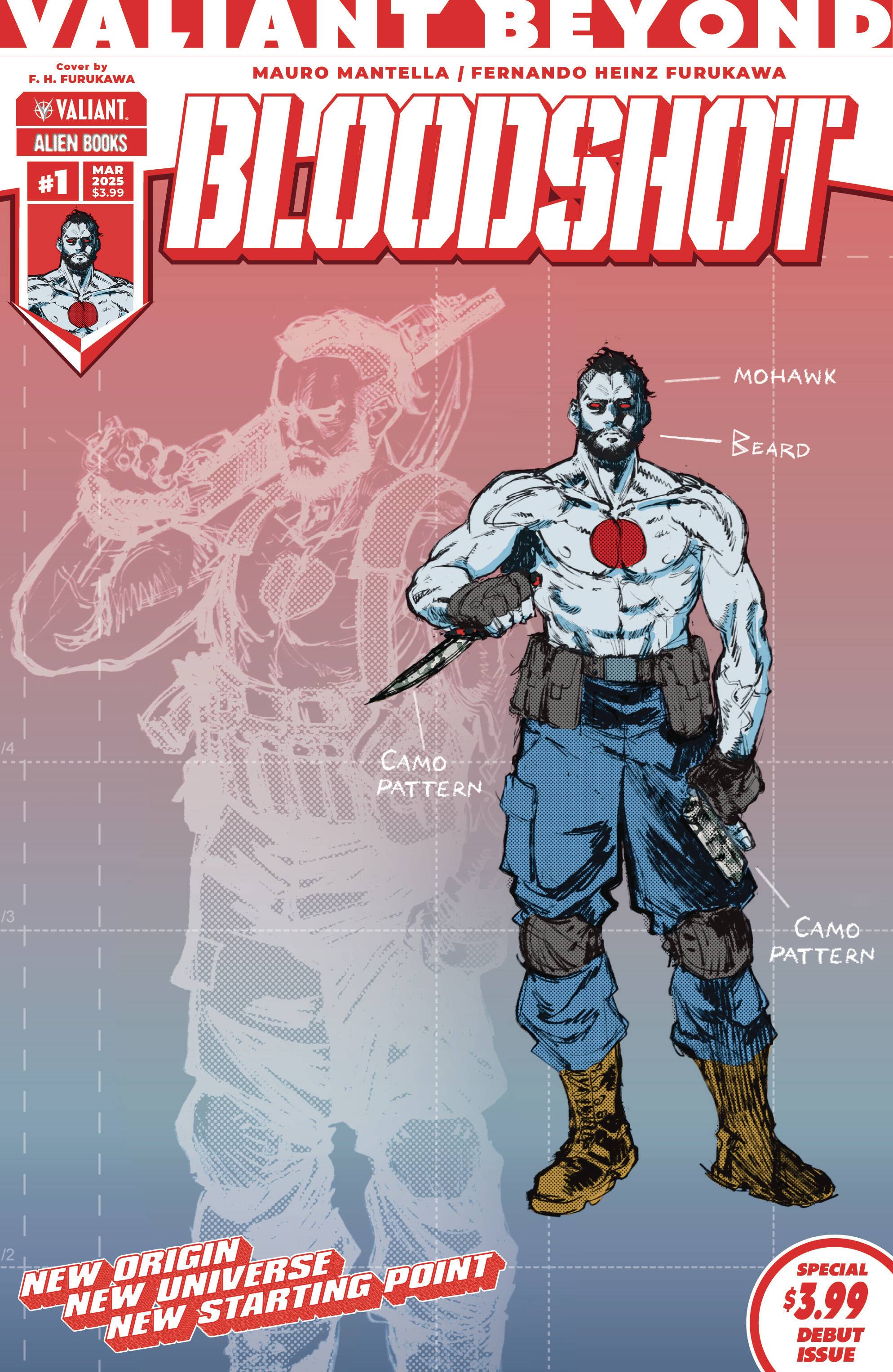 VALIANT BEYOND BLOODSHOT #1 CVR D FURUKAWA DESIGN